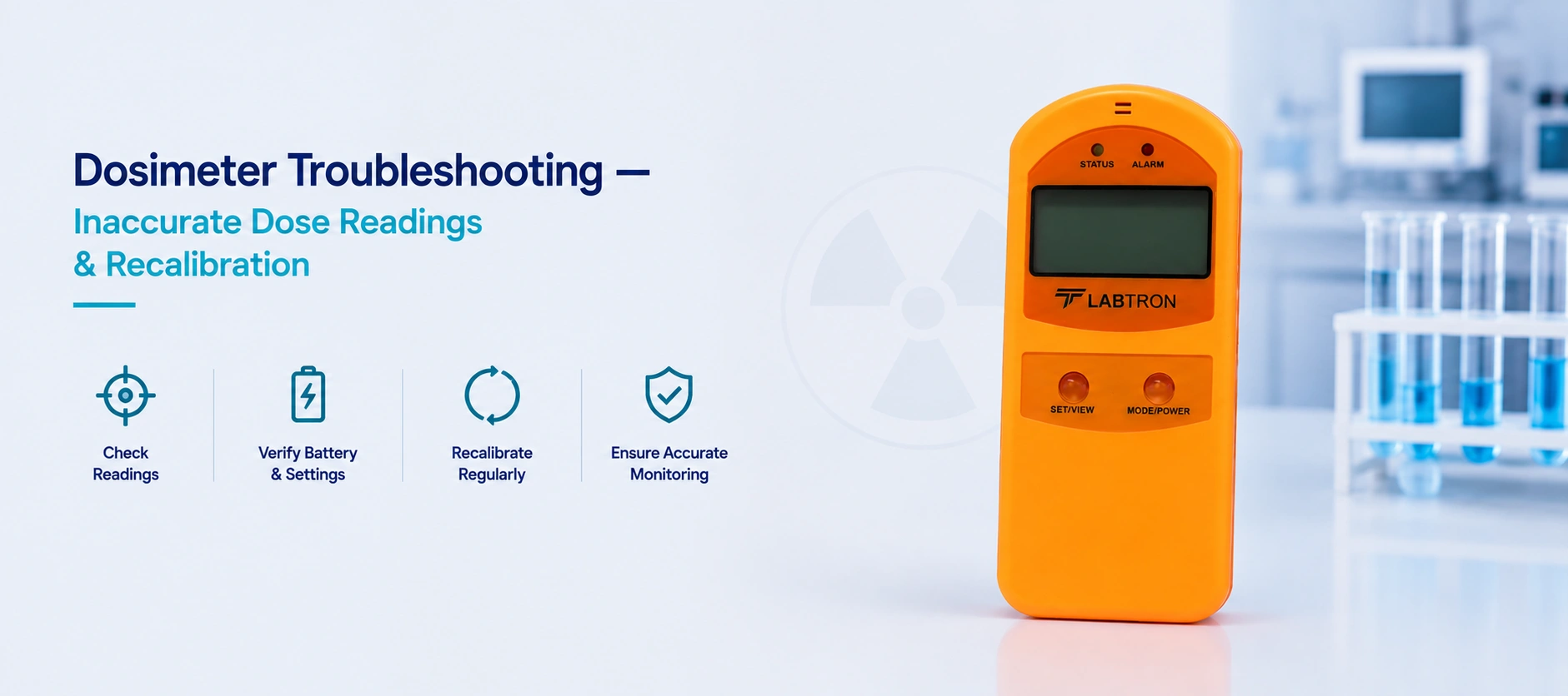 Dosimeter Troubleshooting — Inaccurate Radiation Dose Readings & Recalibration