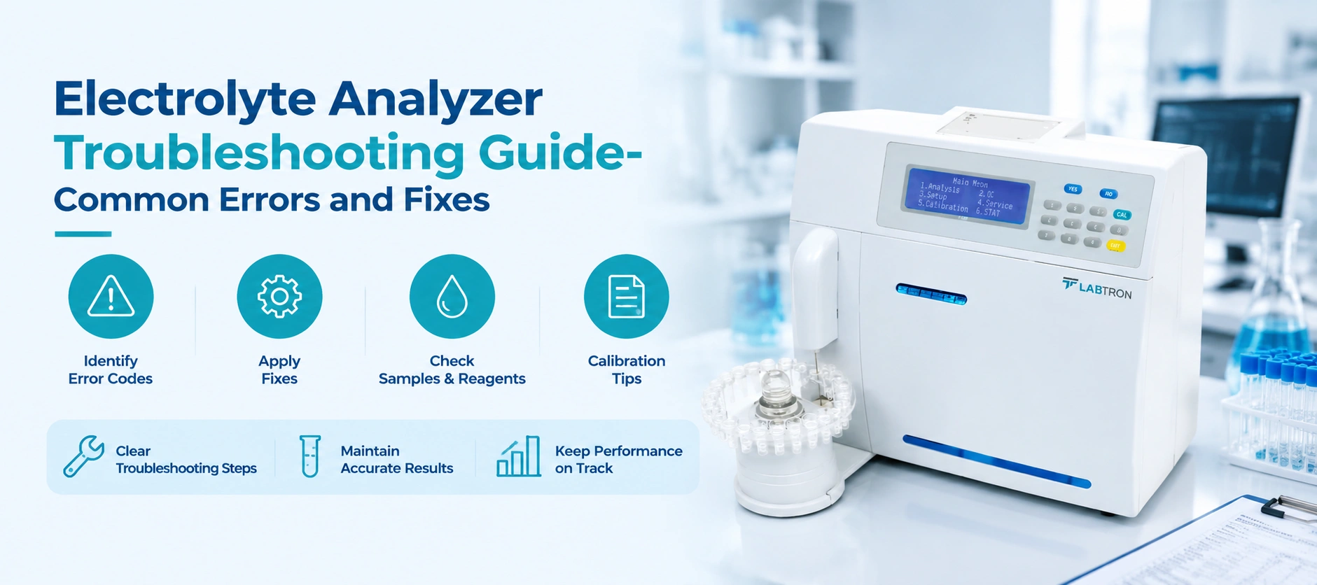 Electrolyte Analyzer Troubleshooting  - Common Errors And Fixes