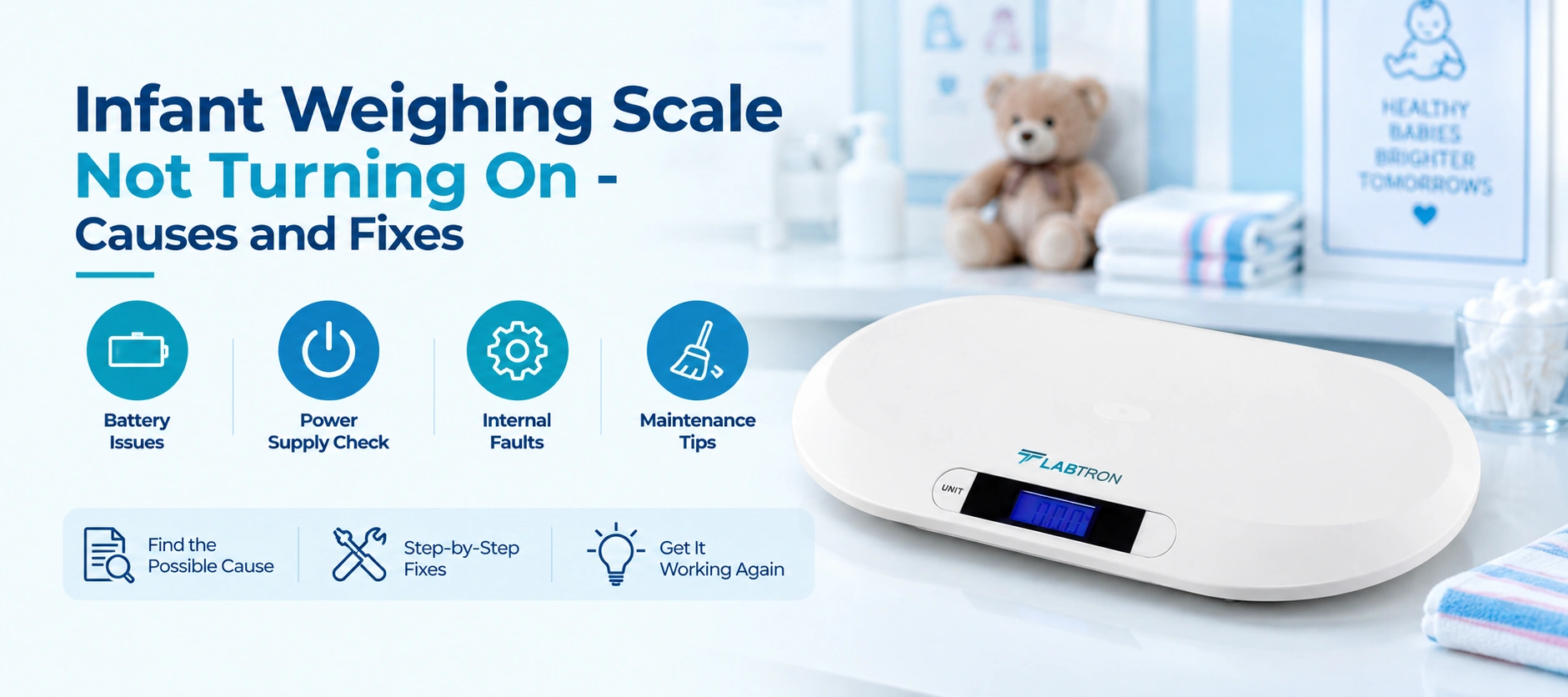 Infant Weighing Scale Not Turning On - Causes And Fixes