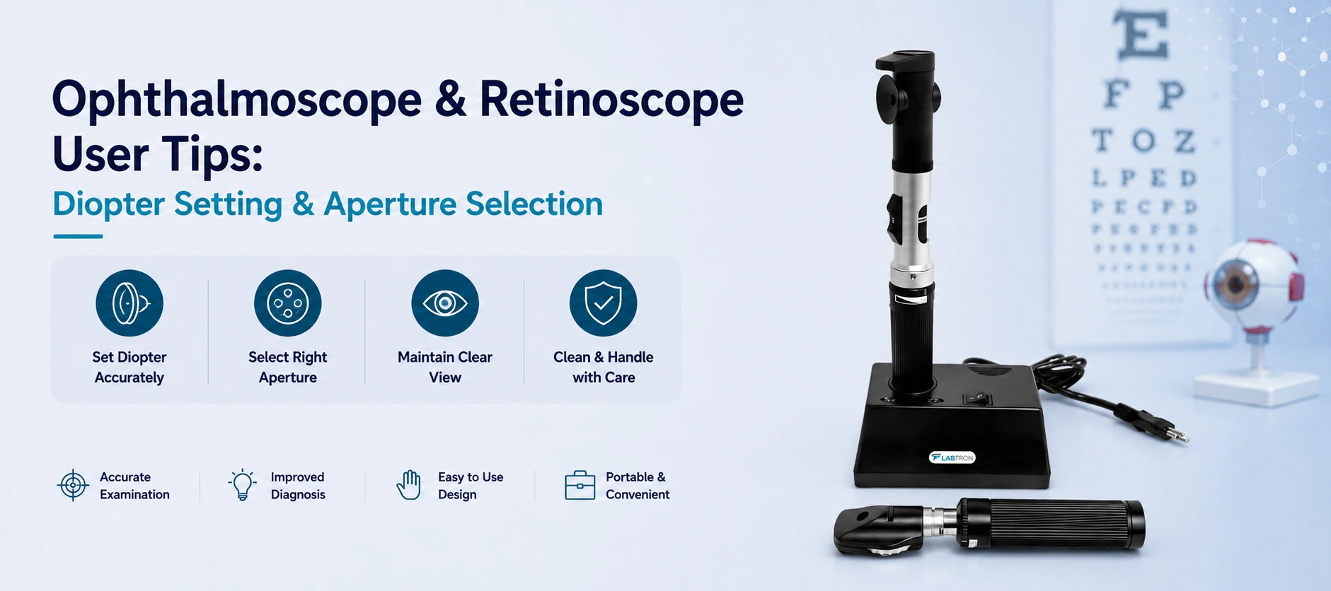 Ophthalmoscope & Retinoscope User Tips: Diopter Setting & Aperture Selection