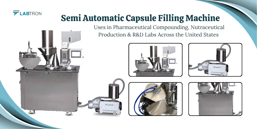Semi Automatic Capsule Filling Machine Uses In Pharmaceutical Compounding, Nutraceutical Production