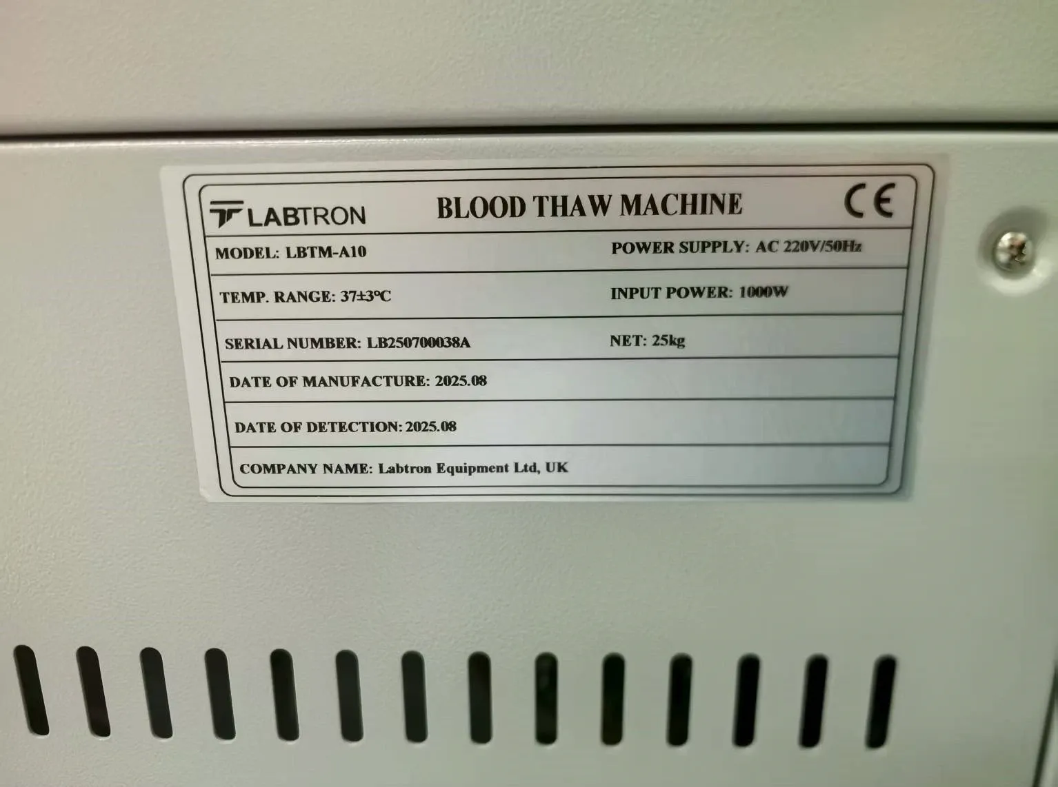 Blood Thaw Machine LBTM-A10