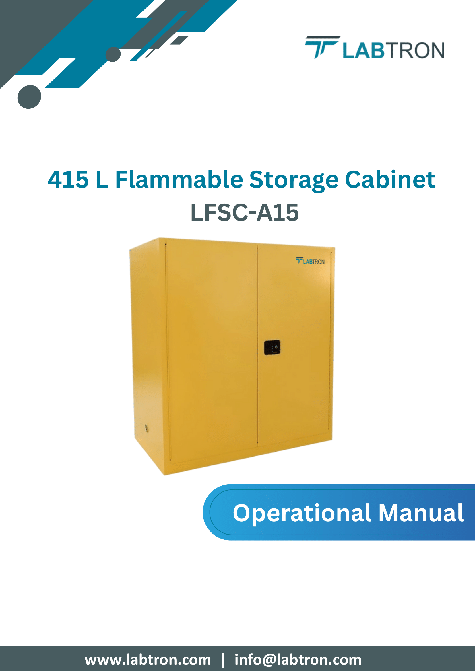 Flammable Storage Cabinet LFSC-A11 (170 L) Manual