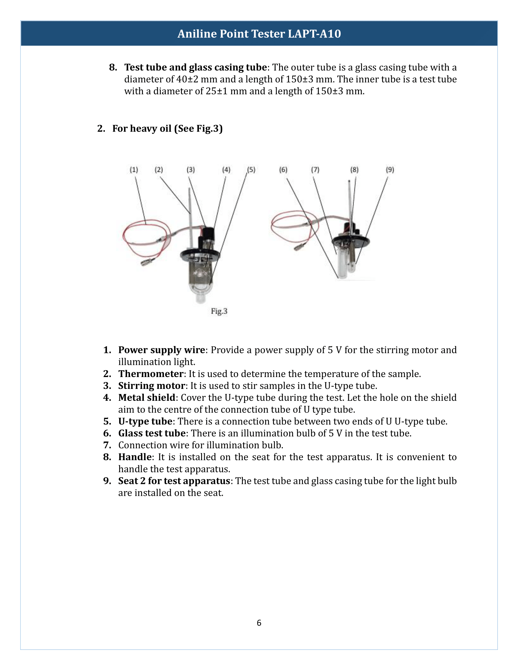 Aniline Point Tester LAPT-A10 Manual