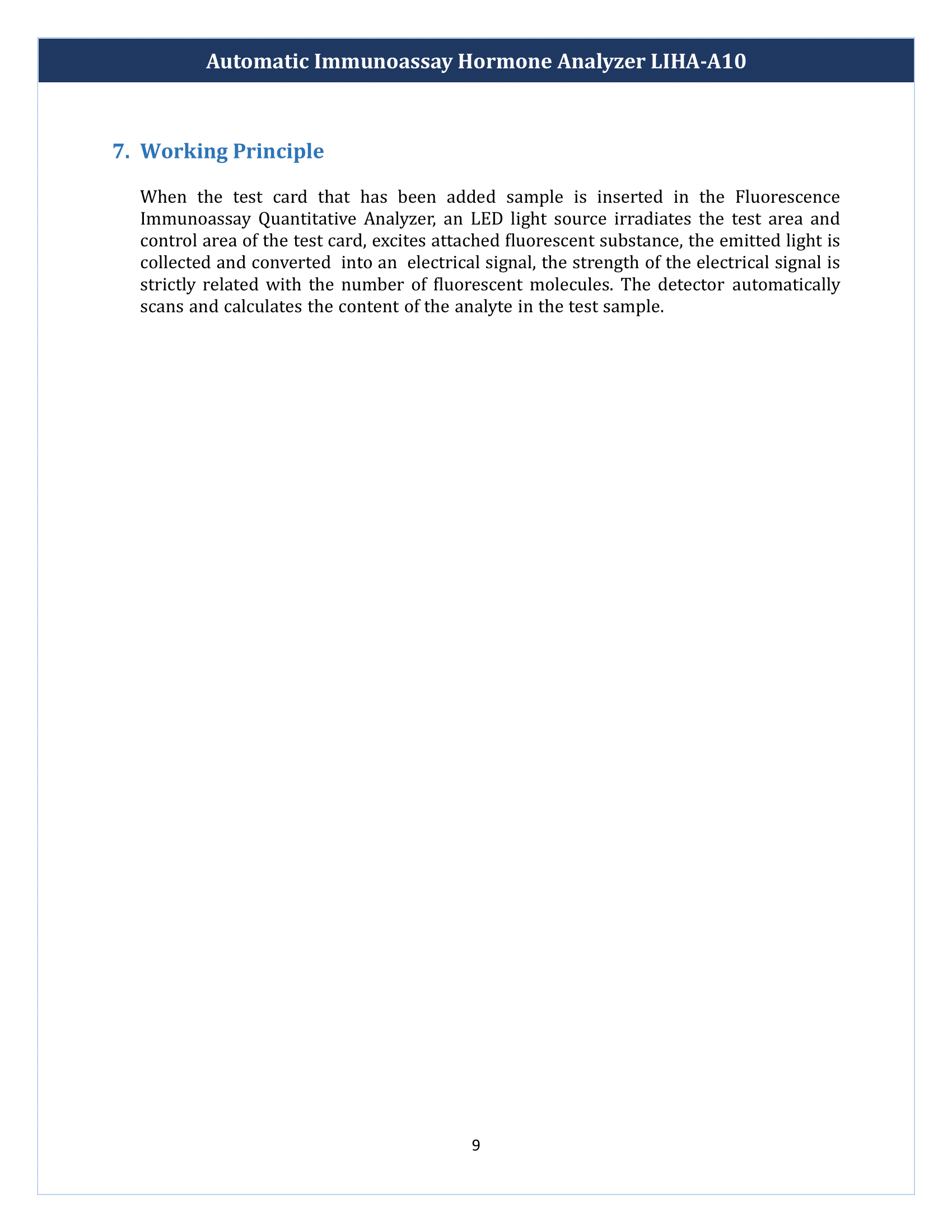 Automatic Immunoassay Hormone Analyzer LIHA-A10 Manual