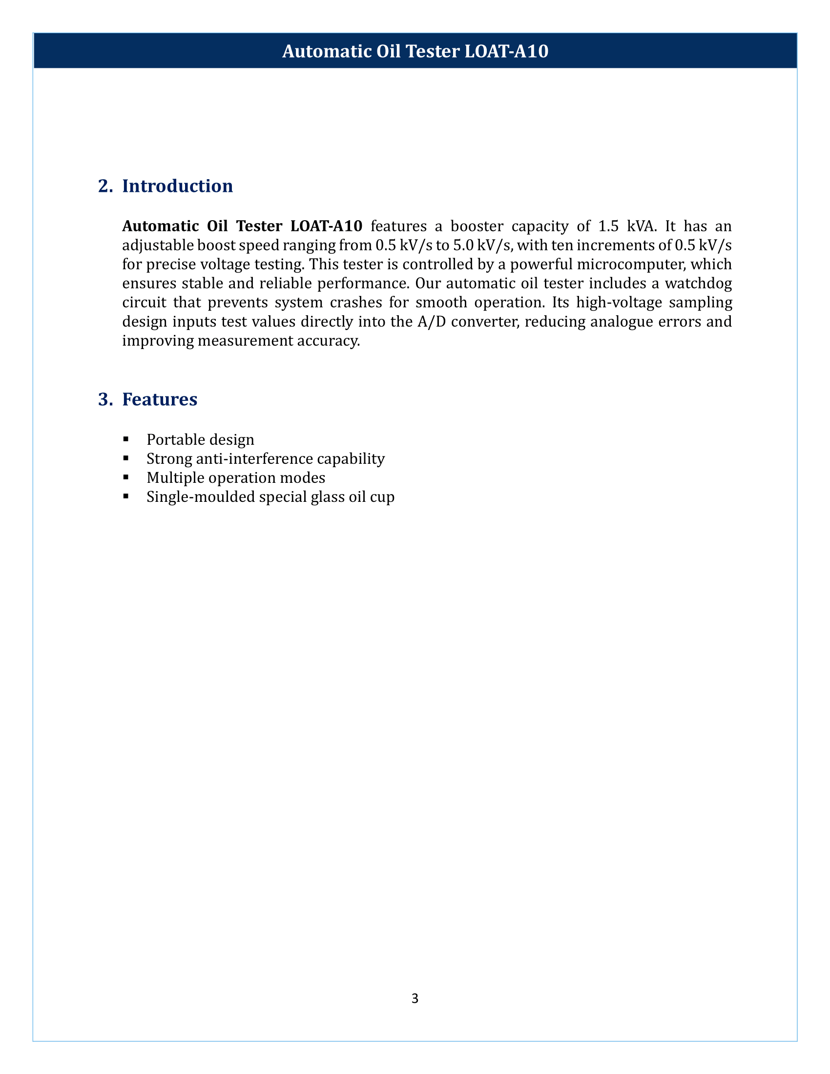 Automatic Oil Tester LOAT-A10 Manual