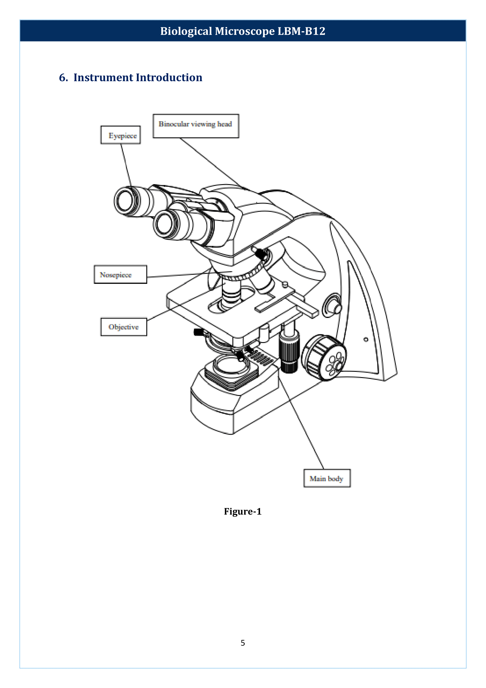 Biological microscope LBM-B12 Manual