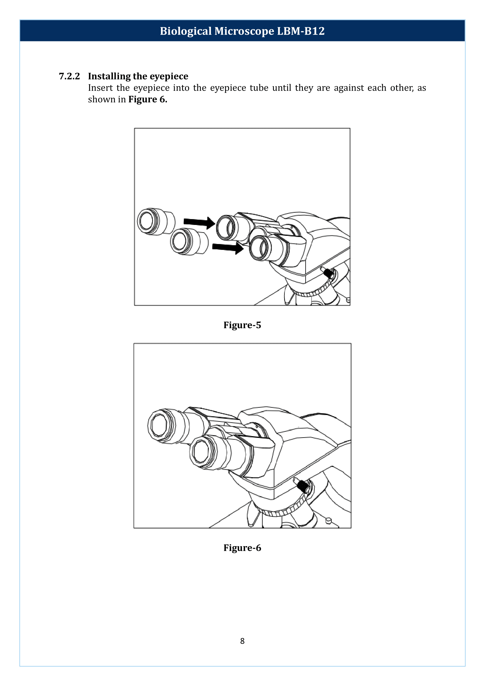 Biological microscope LBM-B12 Manual