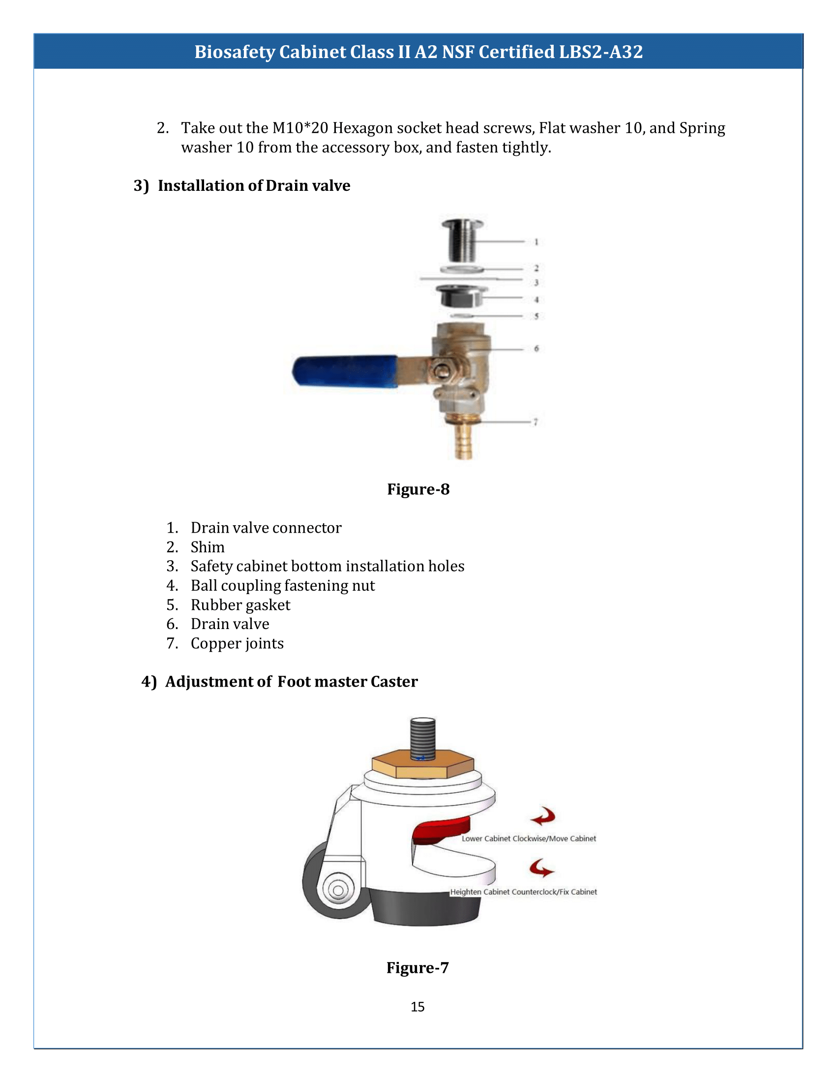 Biosafety Cabinet LBS2-A32 (Class II A2) Manual