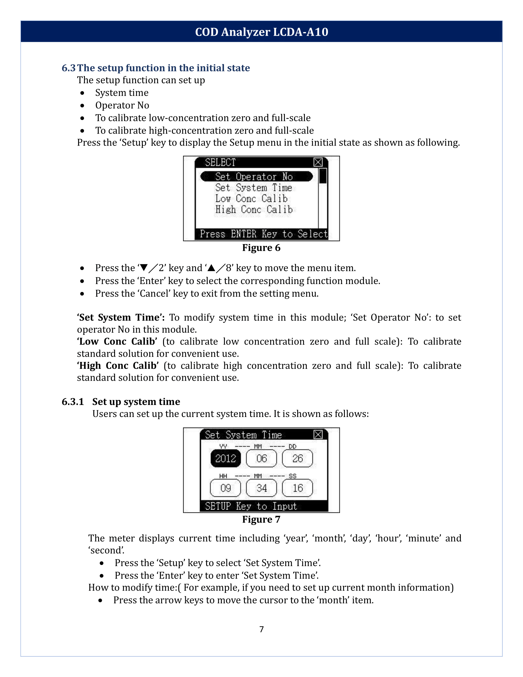 COD Analyzer LCDA-A10 Manual