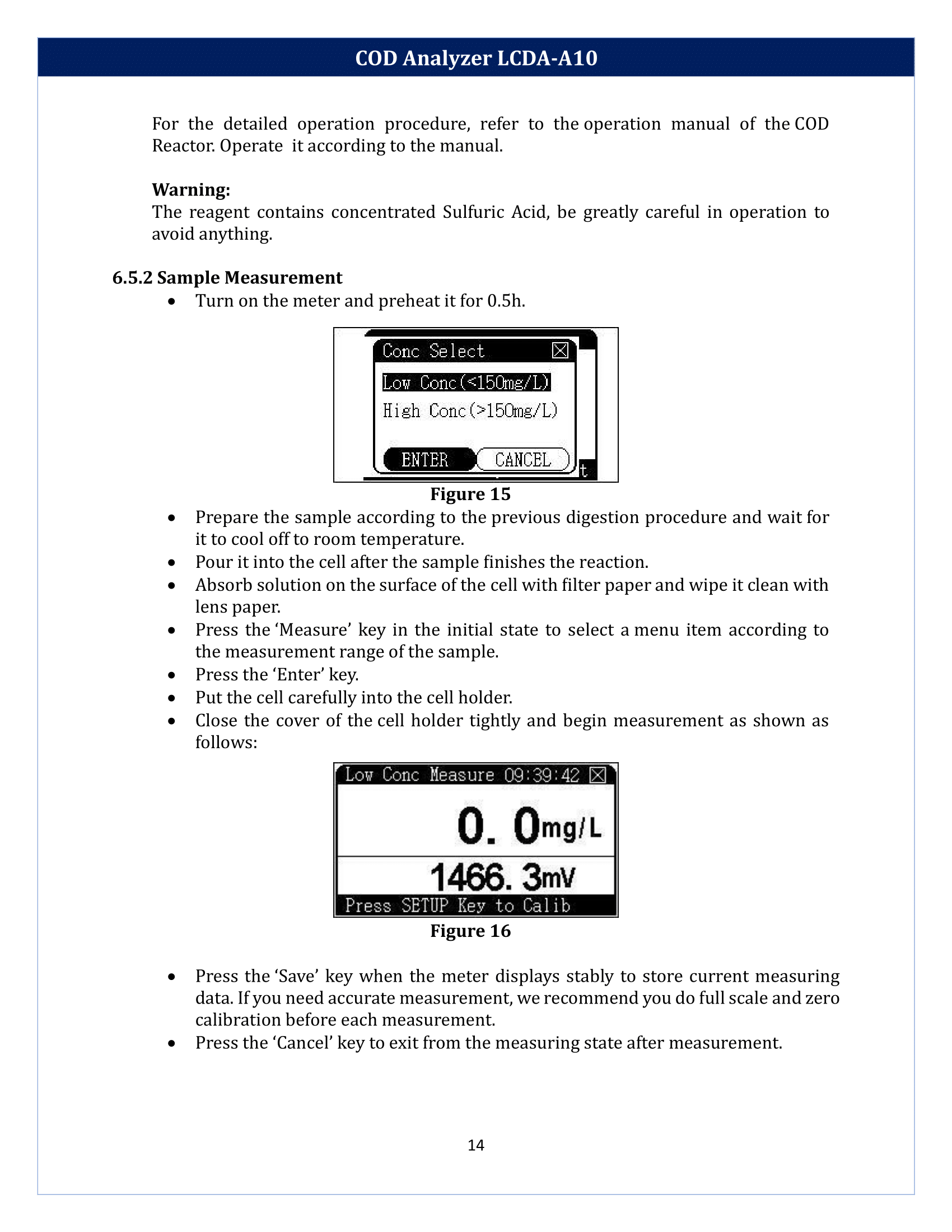 COD Analyzer LCDA-A10 Manual