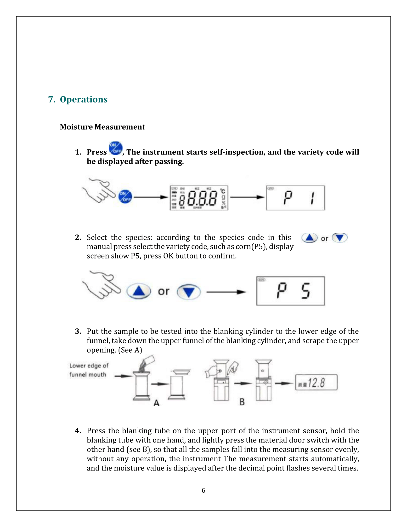Digital Grain moisture Meter LGMM-A10 Manual