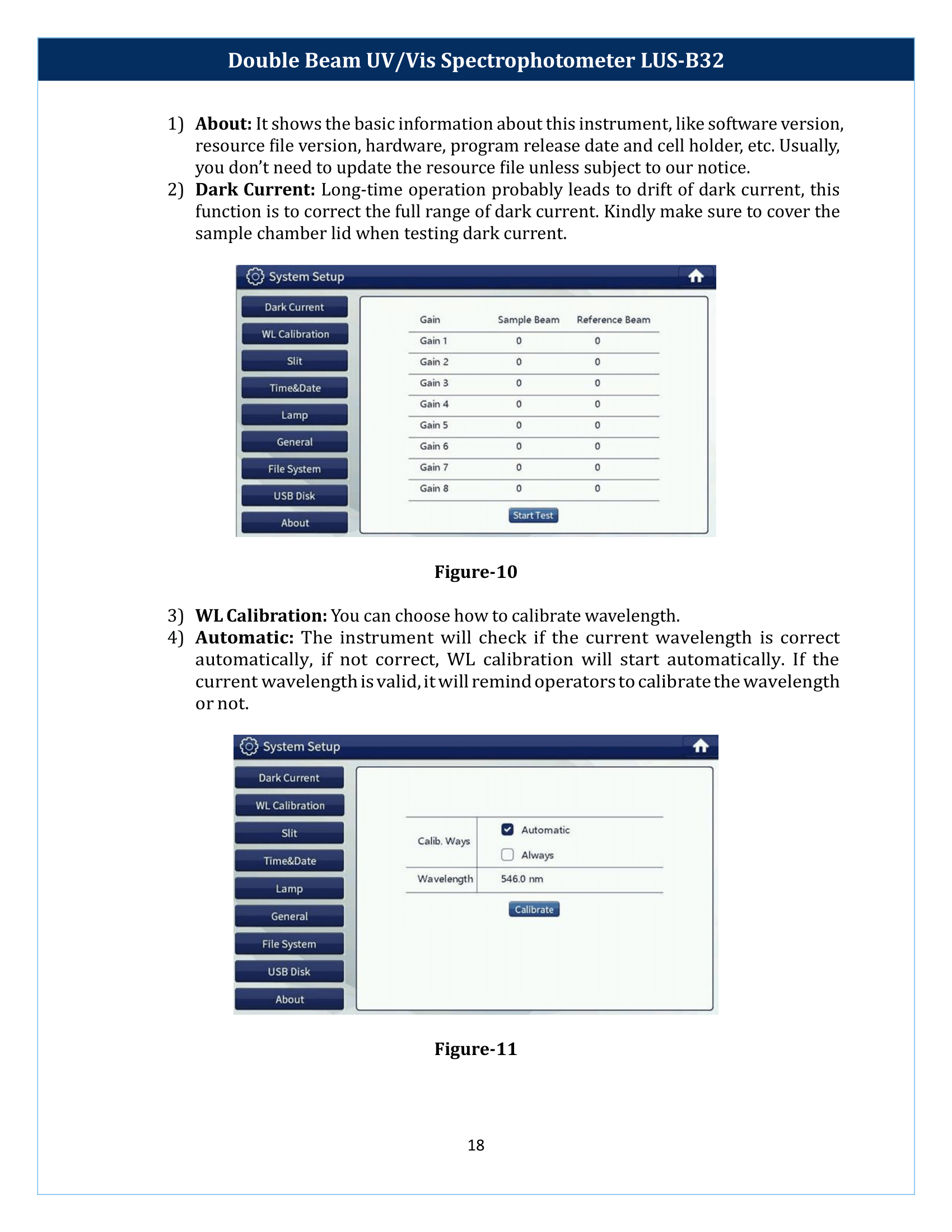 Double Beam UV-Vis Spectrophotometer LUS-B32 Manual