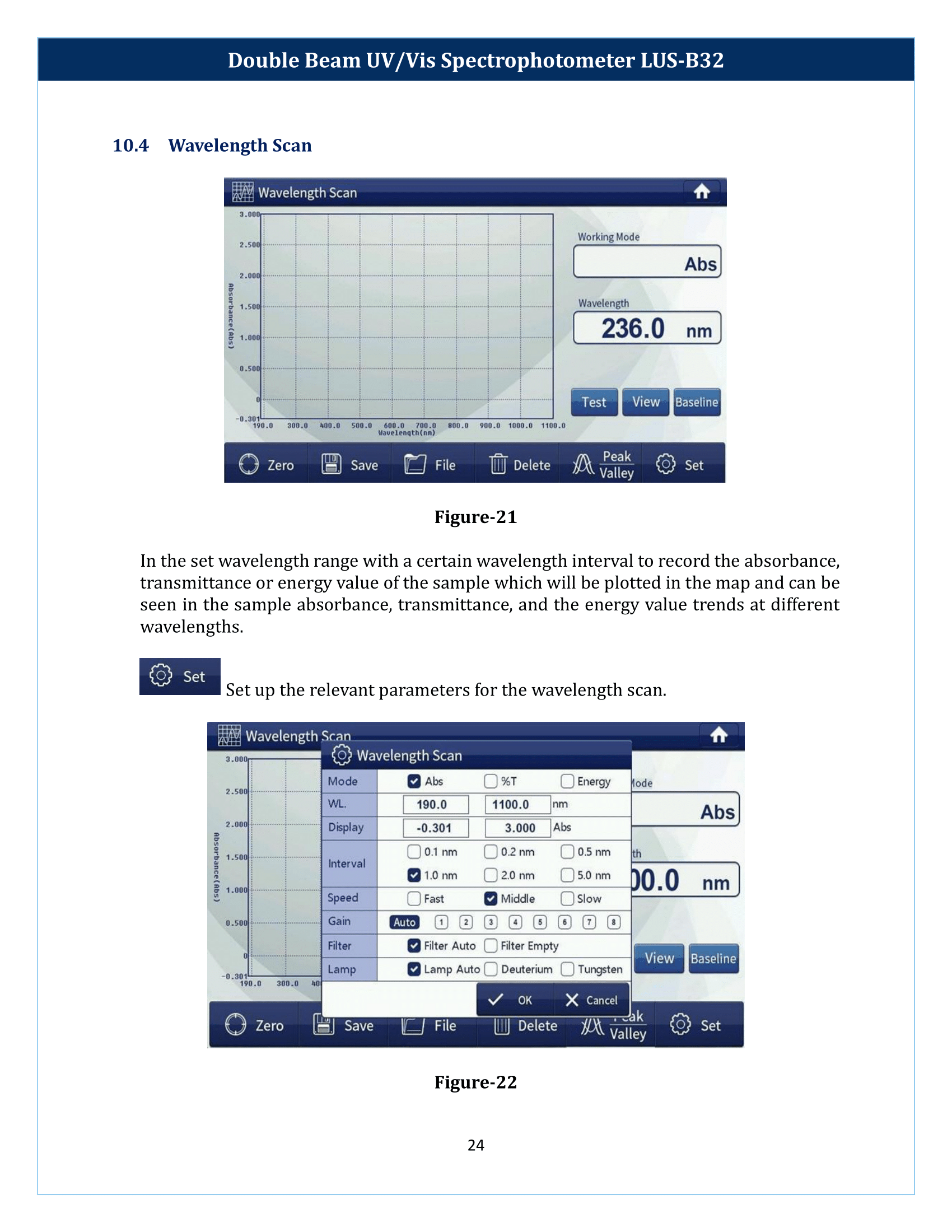 Double Beam UV-Vis Spectrophotometer LUS-B32 Manual