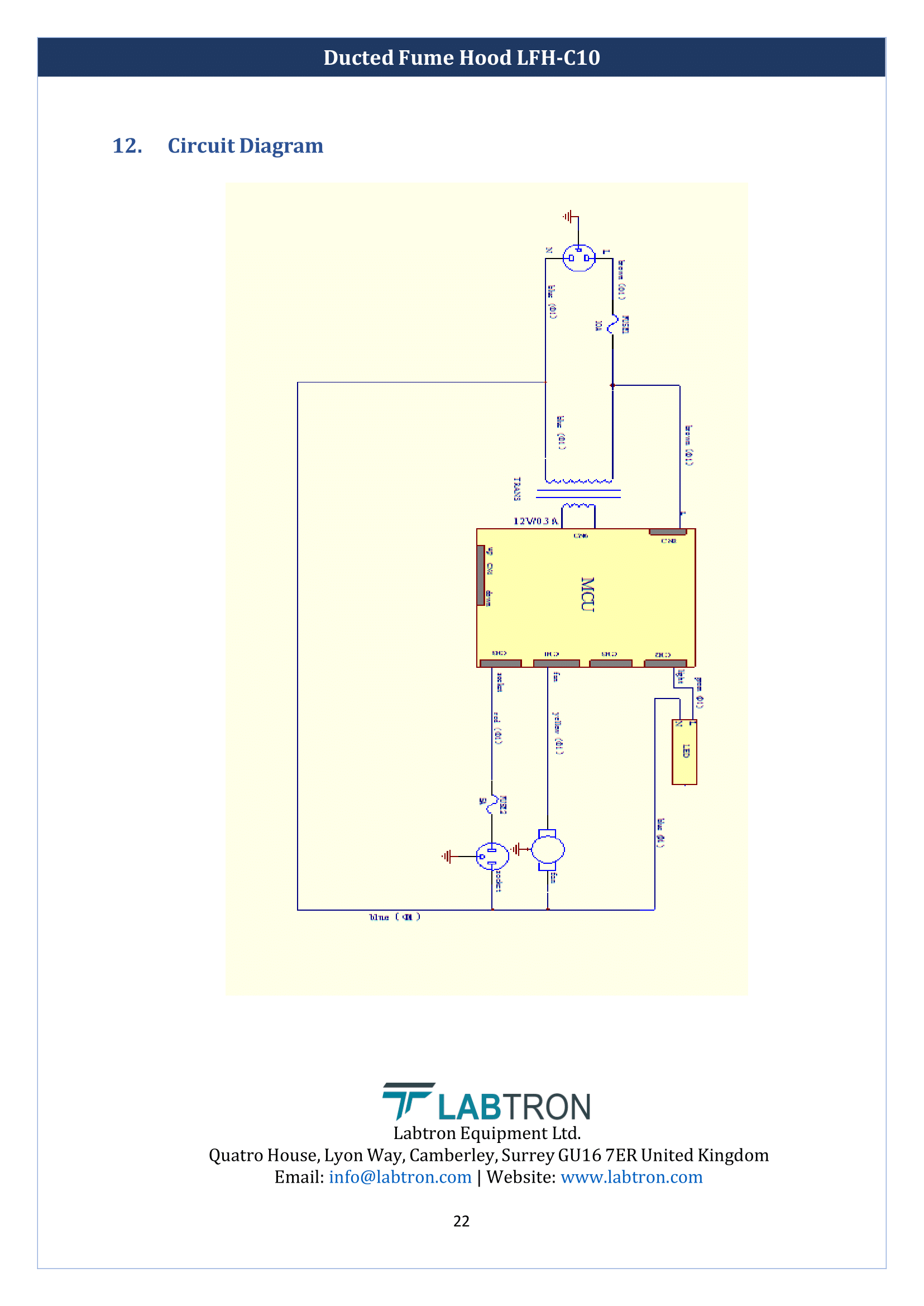 Ducted Fume Hood LFH-C10 Manual