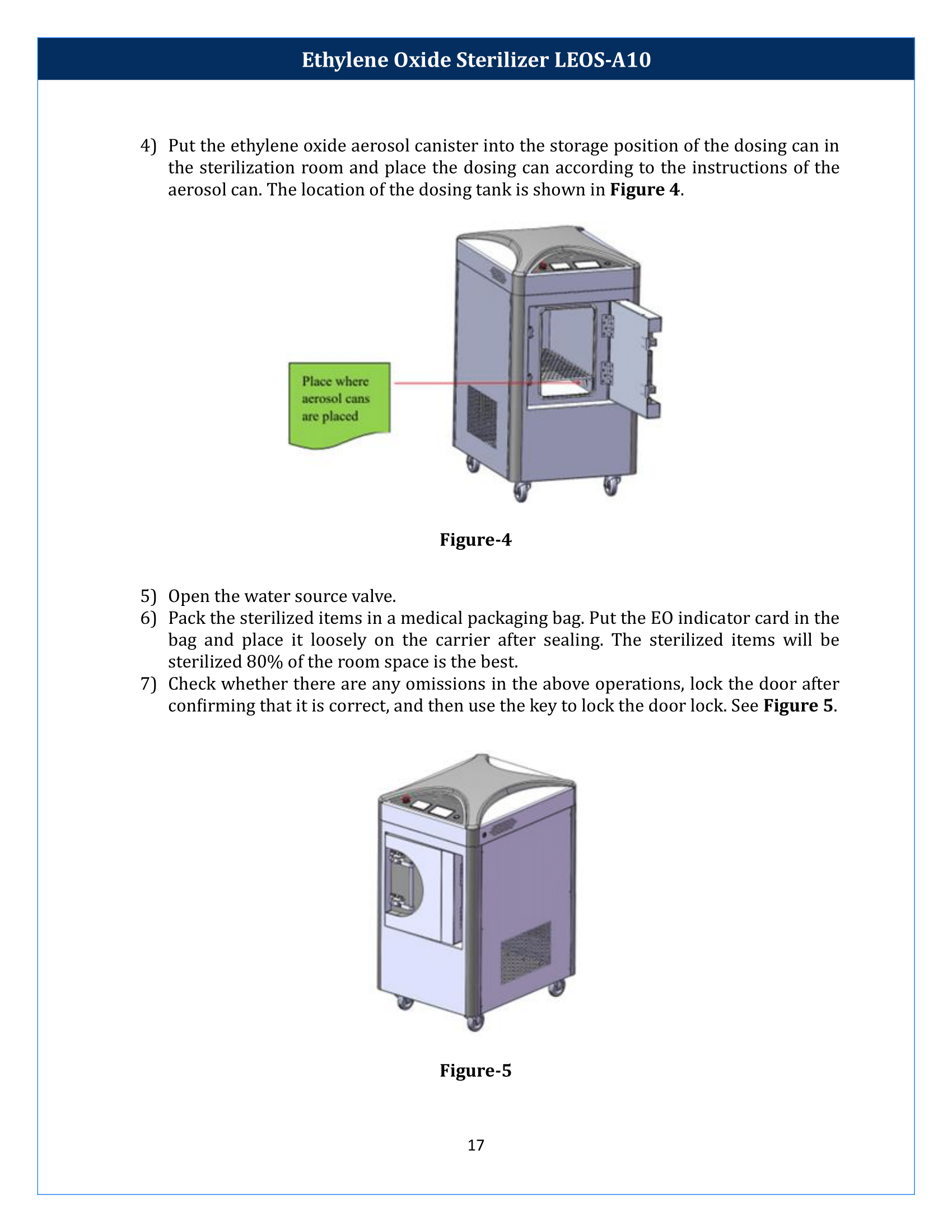 Ethylene Oxide Sterilizer LEOS-A10 Manual