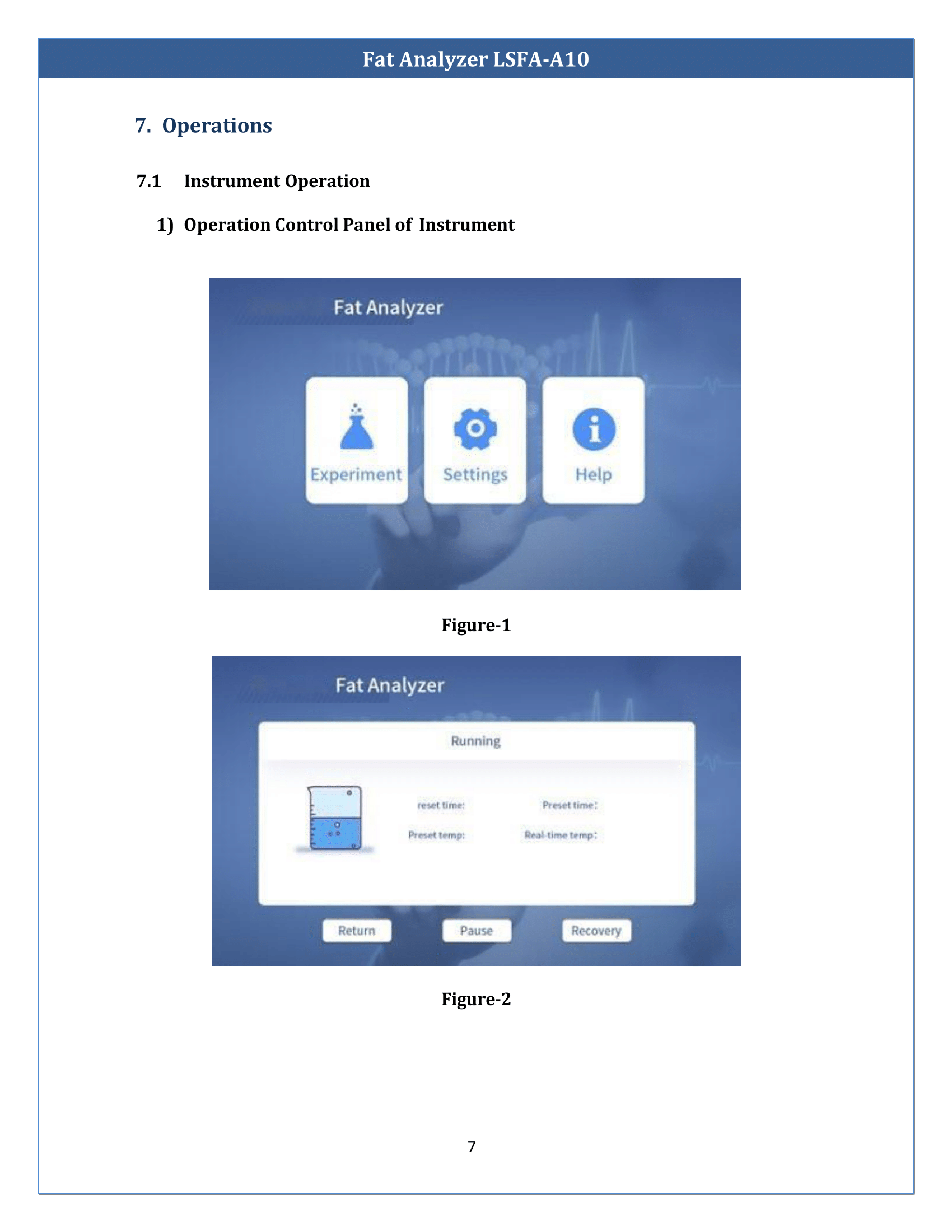 Fat Analyzer LSFA-A10 Manual