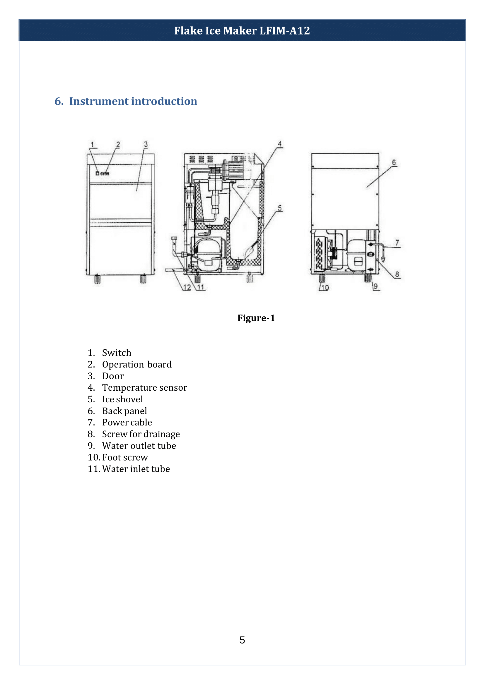 Flake Ice Maker LFIM-A12 Manual