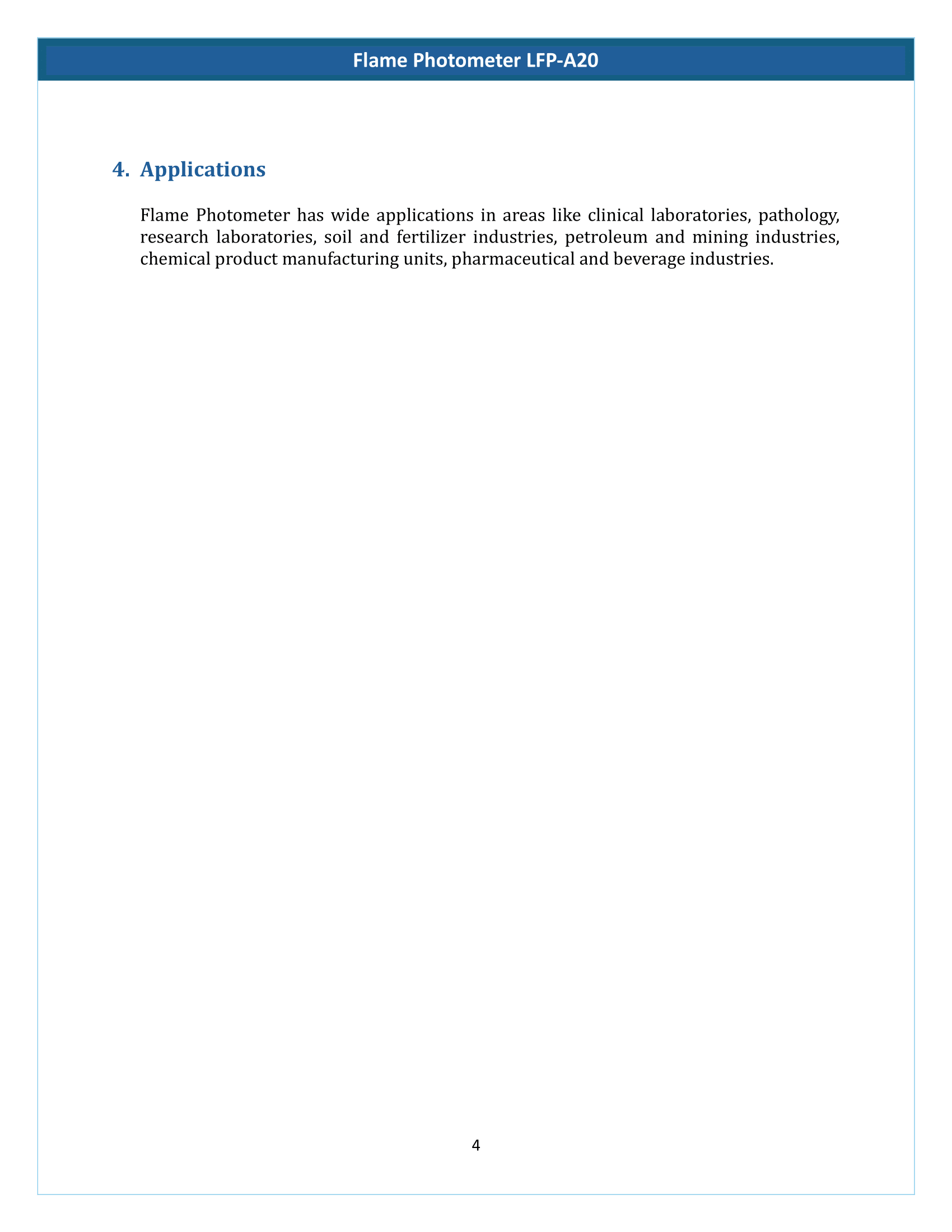 Flame Photometer LFP-A20 Manual