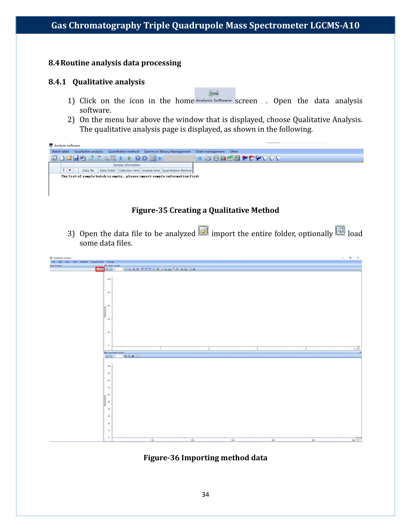 Gas Chromatography Triple Quadrupole Mass Spectrometer LGCMS-A10 Manual