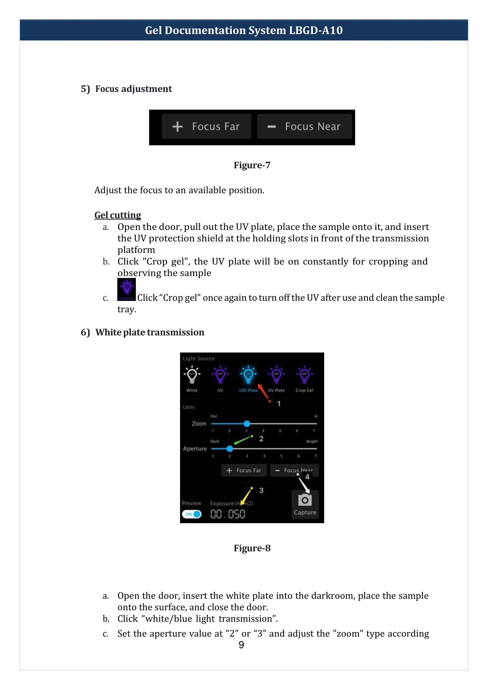Gel Documentation System LBGD-A10 Manual