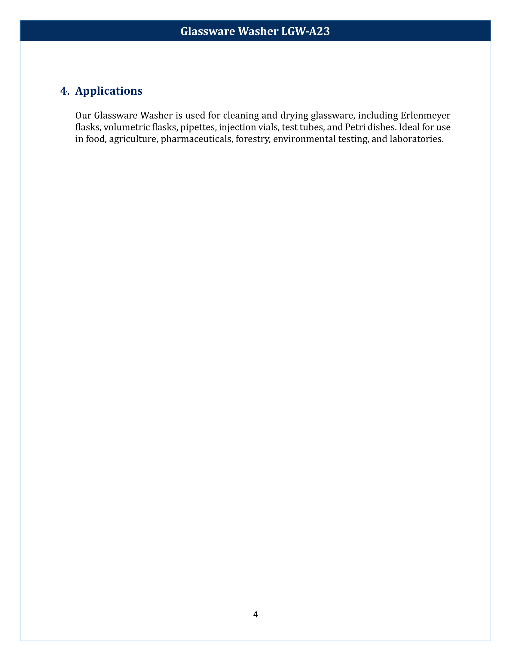 Glassware Washer LGW-A23 Manual