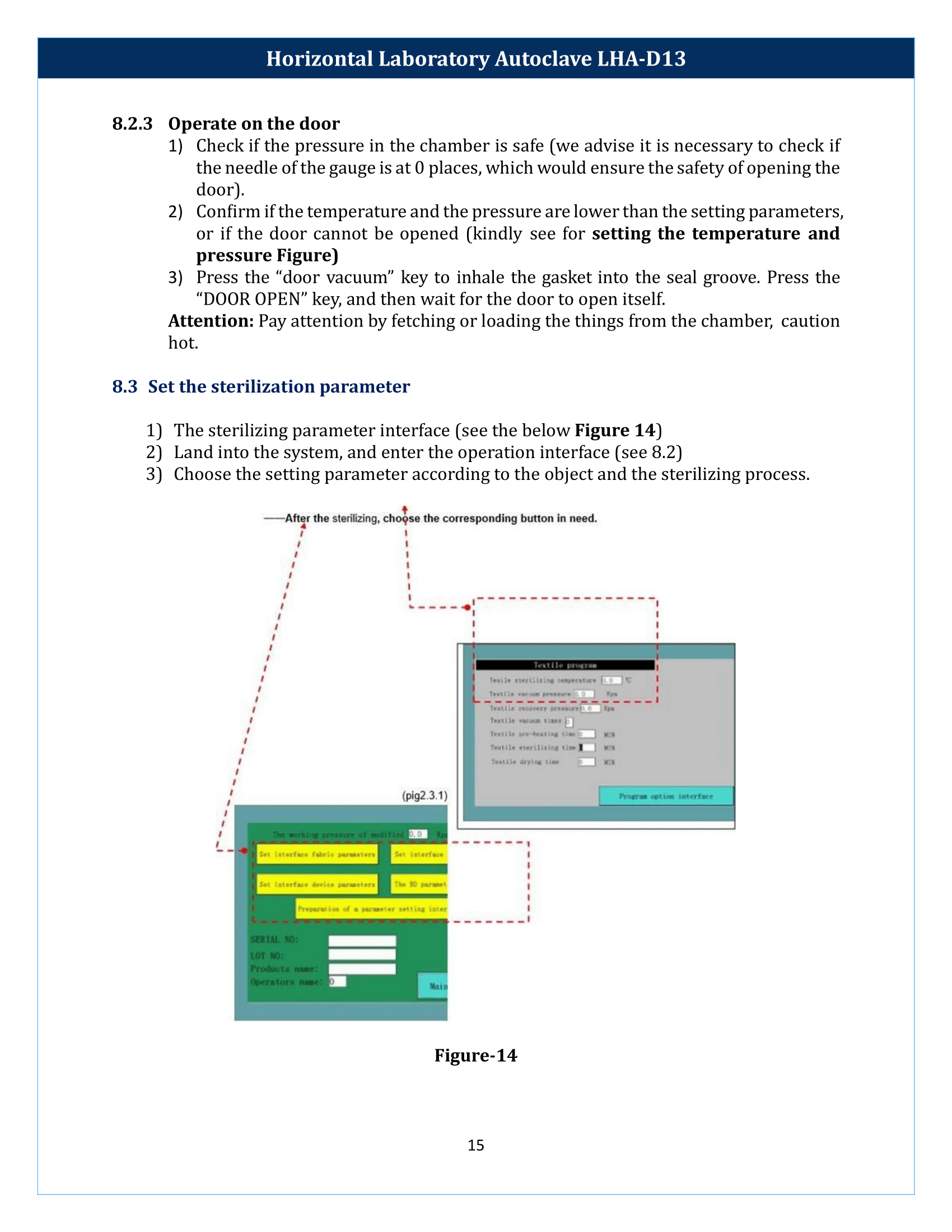 Horizontal Laboratory Autoclave LHA-D13 Manual