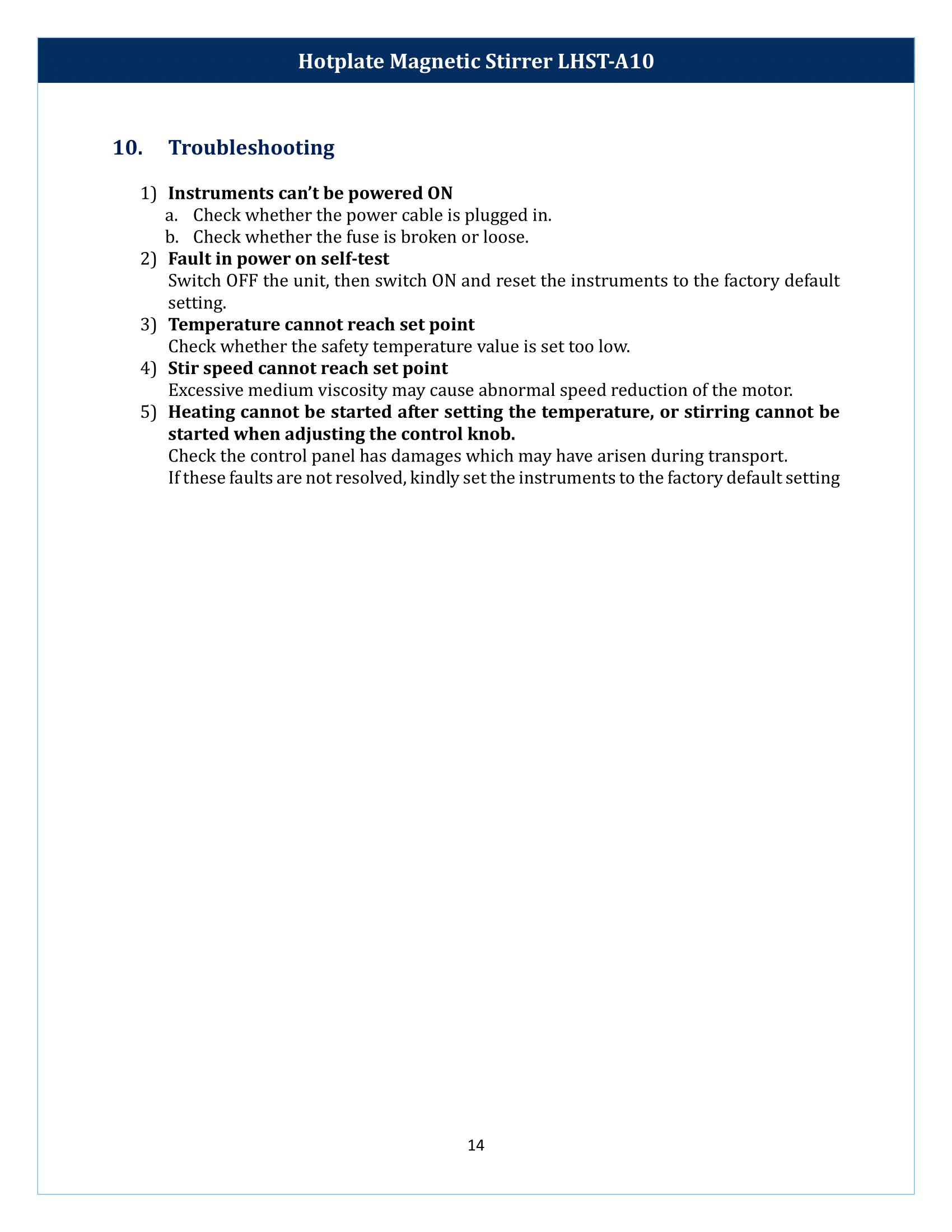 Heat Seal Tester LHST-A10 Manual