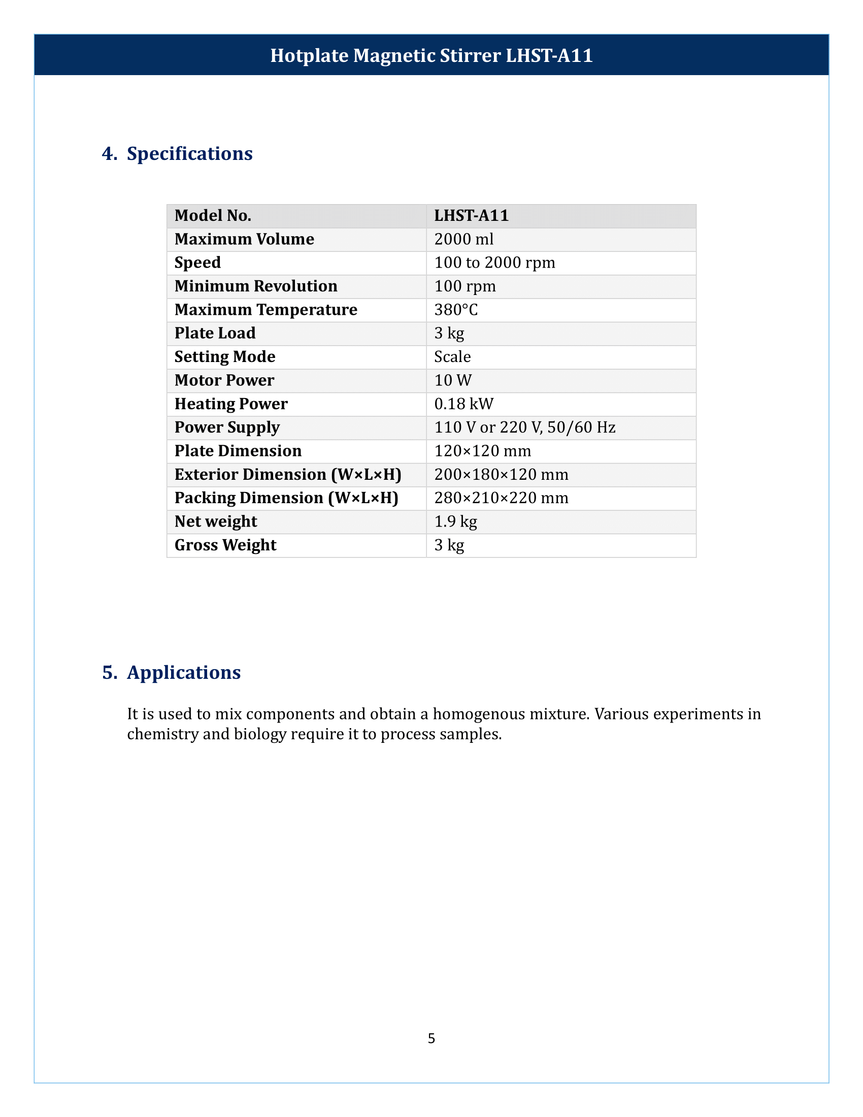 Heat Seal Tester LHST-A11 Manual