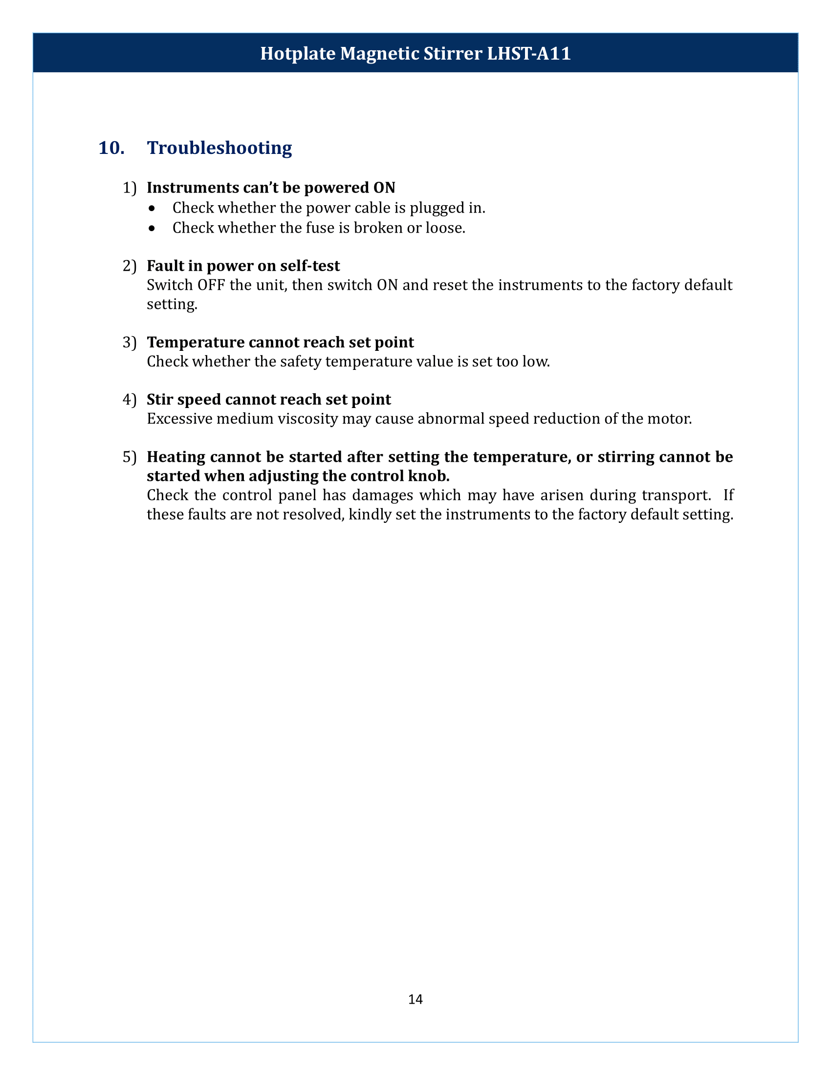 Heat Seal Tester LHST-A11 Manual