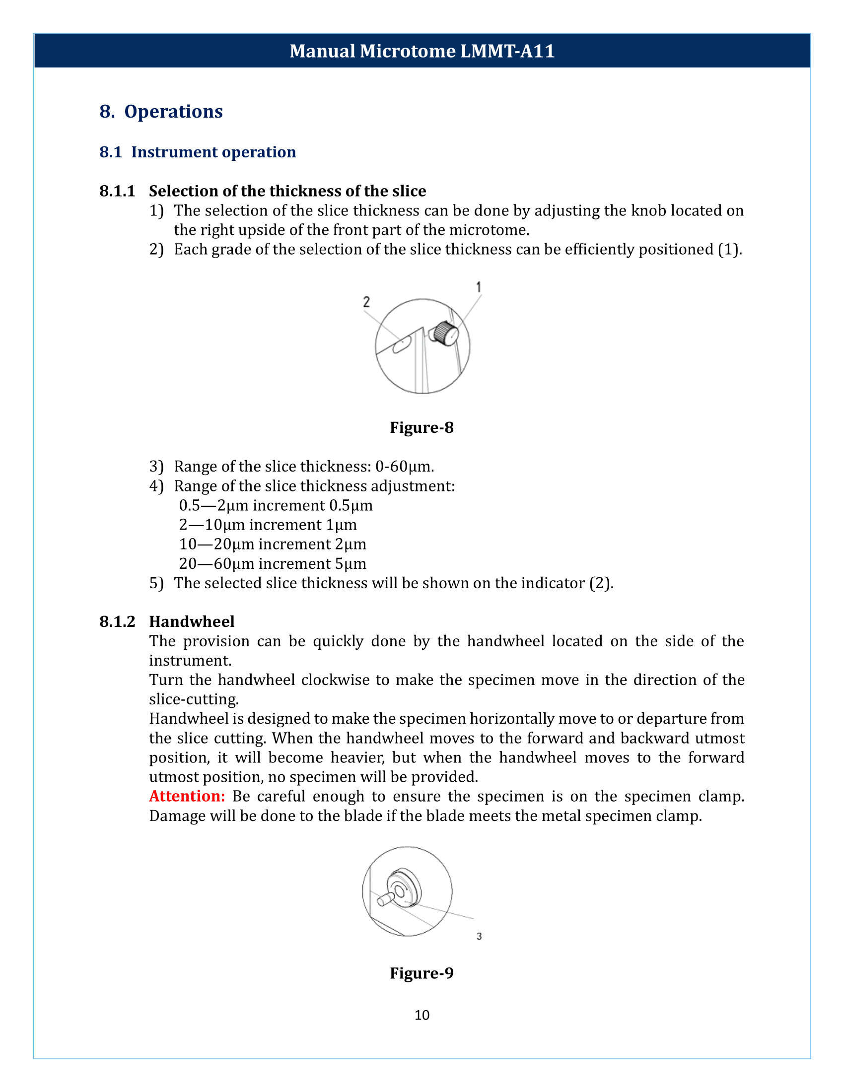 Manual Microtome LMMT-A11 Manual