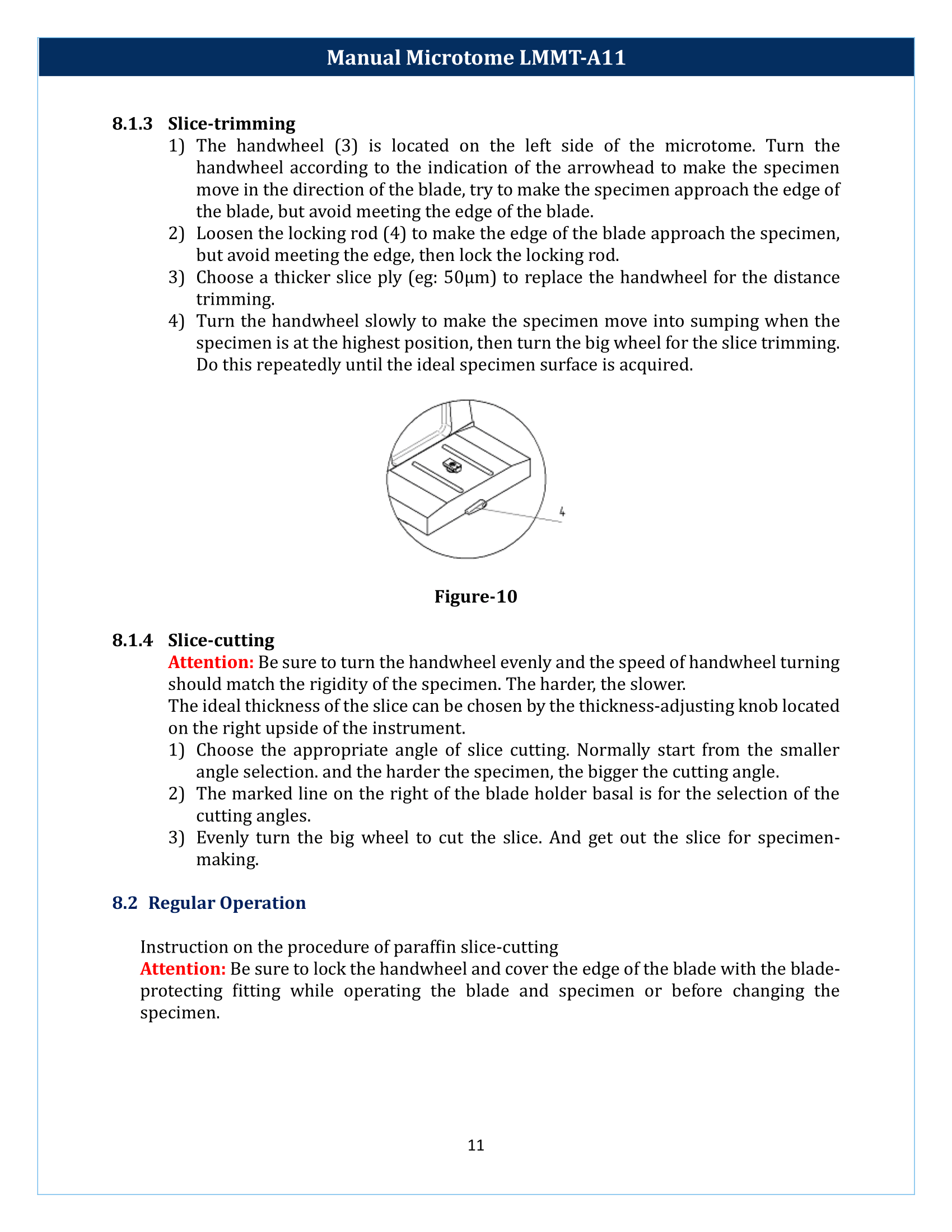 Manual Microtome LMMT-A11 Manual
