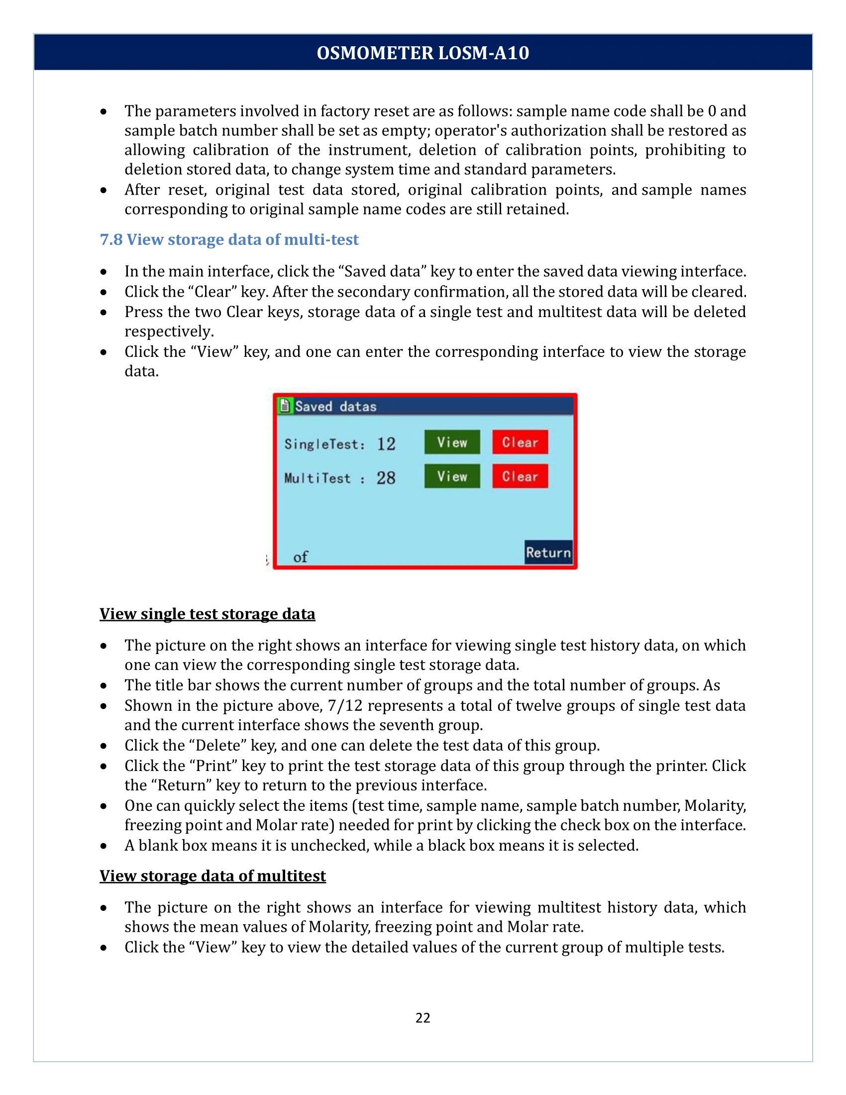 Osmometer LOSM-A10 Manual