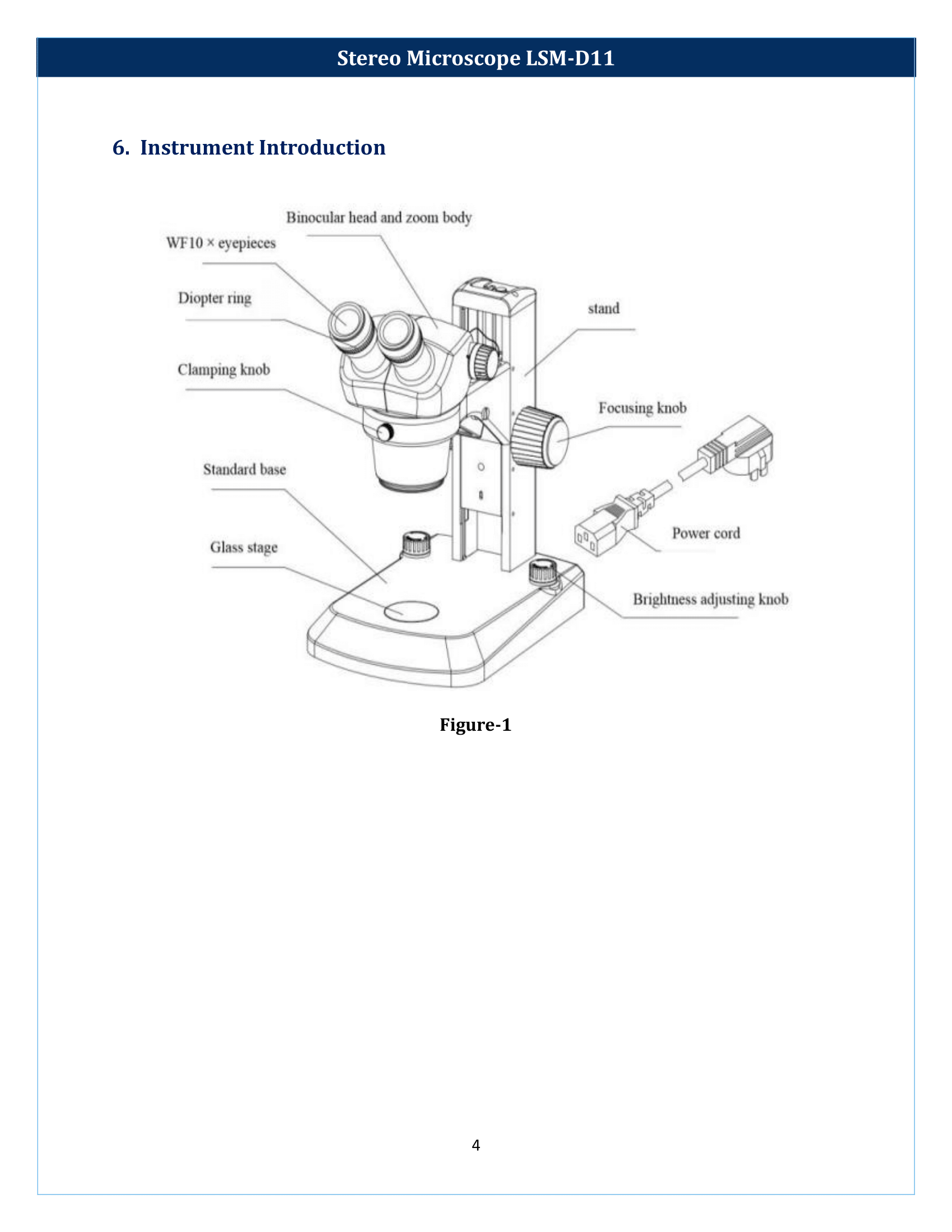 Stereo Microscope LSM-D11 Manual