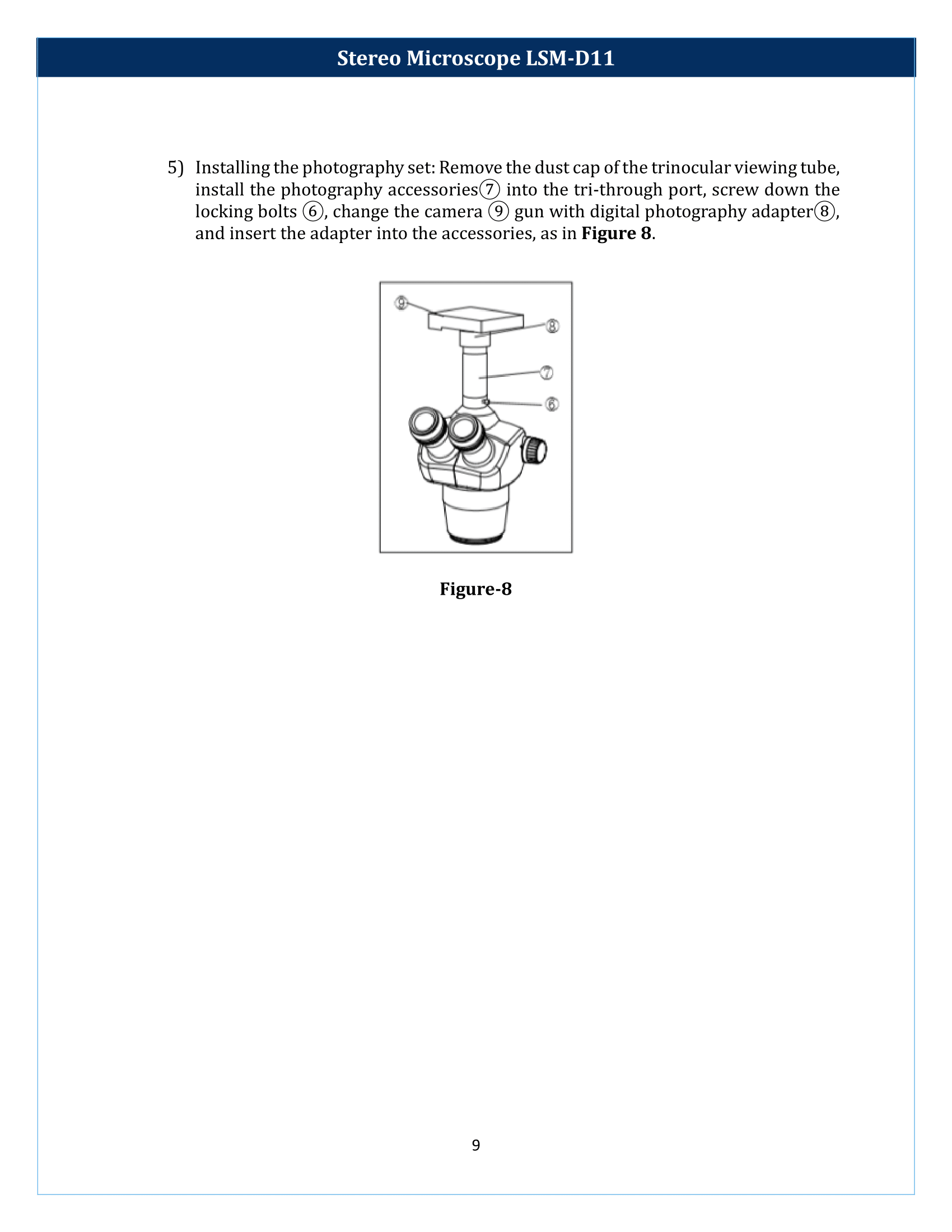 Stereo Microscope LSM-D11 Manual
