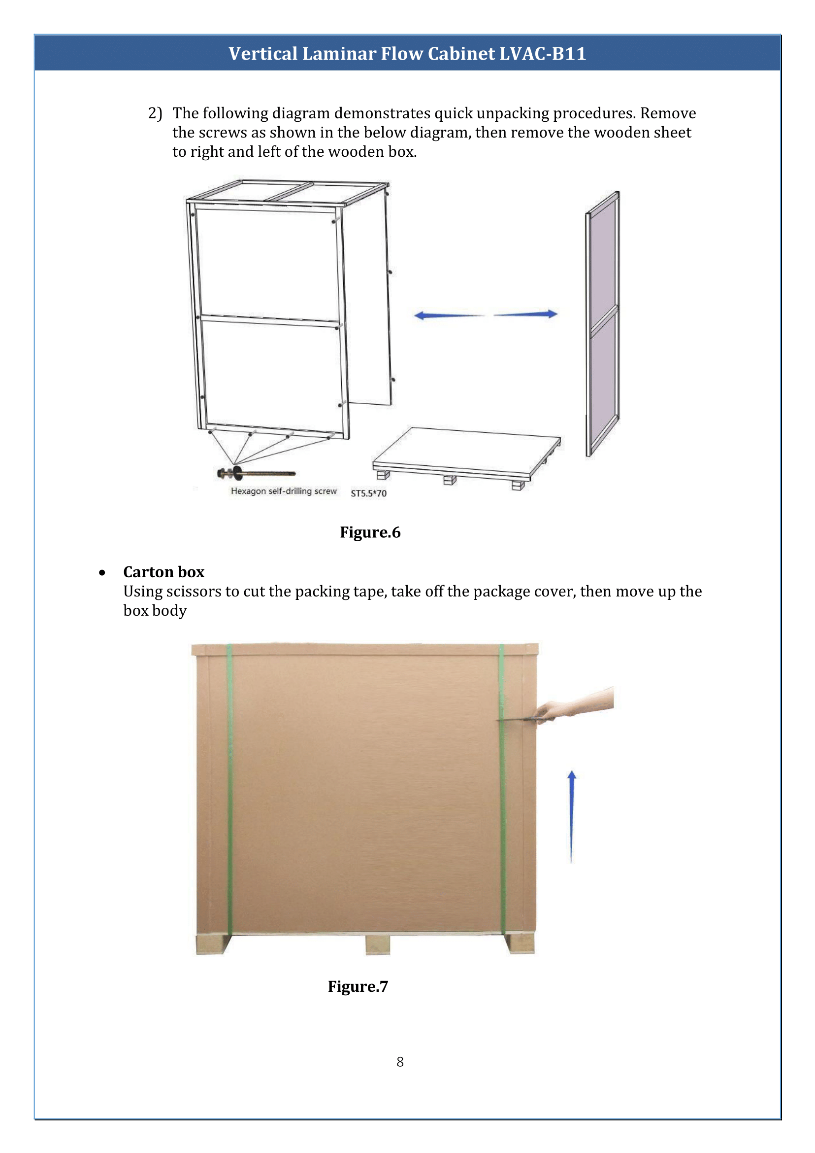 Vertical Laminar Flow Cabinet LVAC-B11 Manual