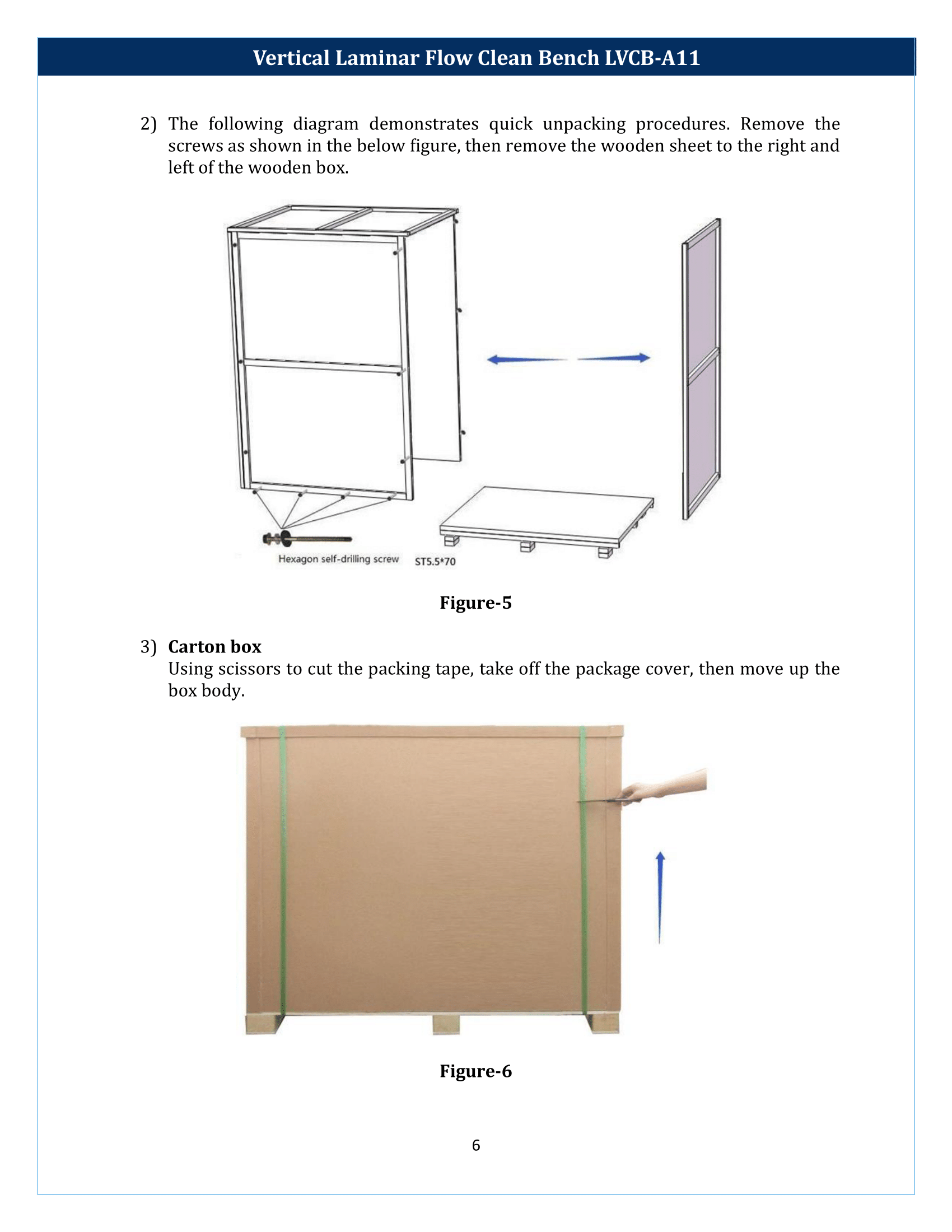 Vertical laminar flow clean bench LVCB-A11 Manual