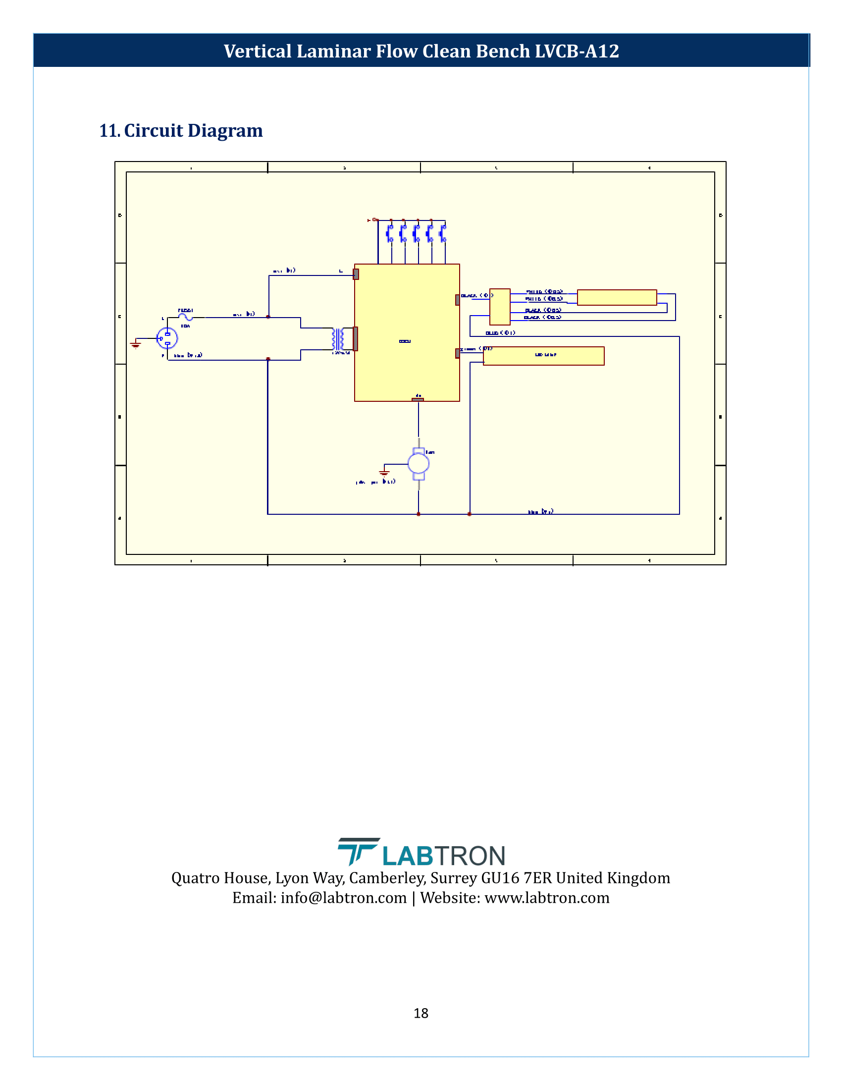 Vertical laminar flow clean bench LVCB-A12 Manual