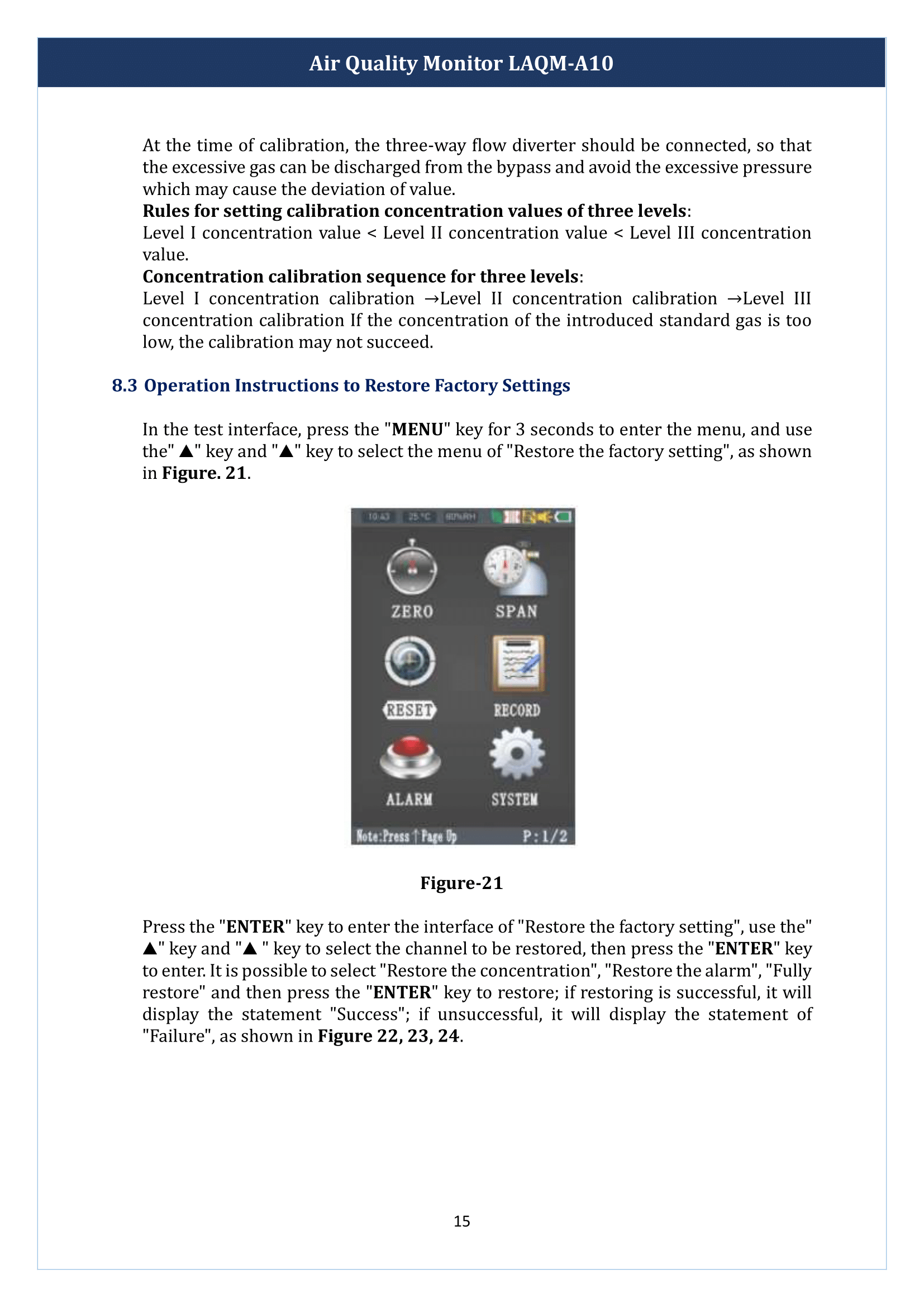 Air Quality Monitor LAQM-A10 Manual