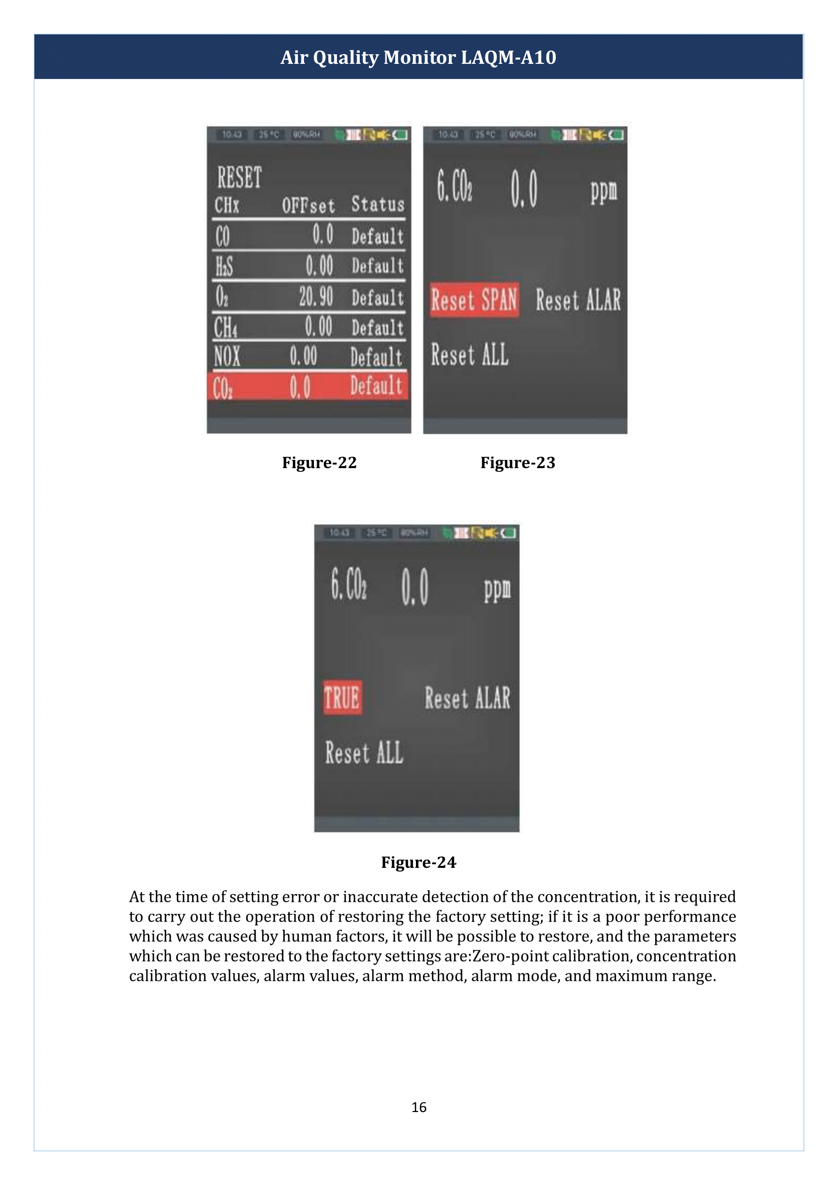 Air Quality Monitor LAQM-A10 Manual