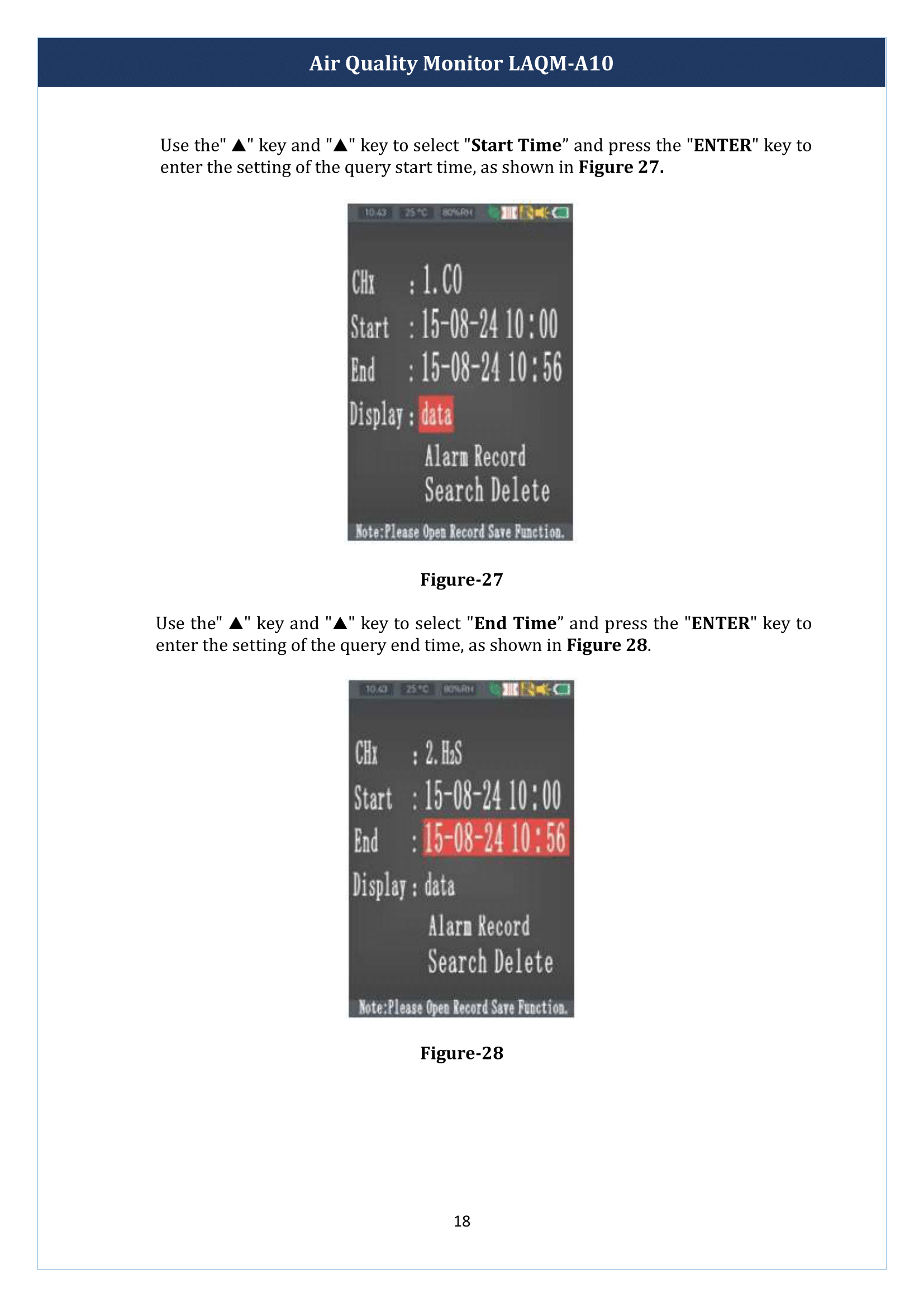 Air Quality Monitor LAQM-A10 Manual