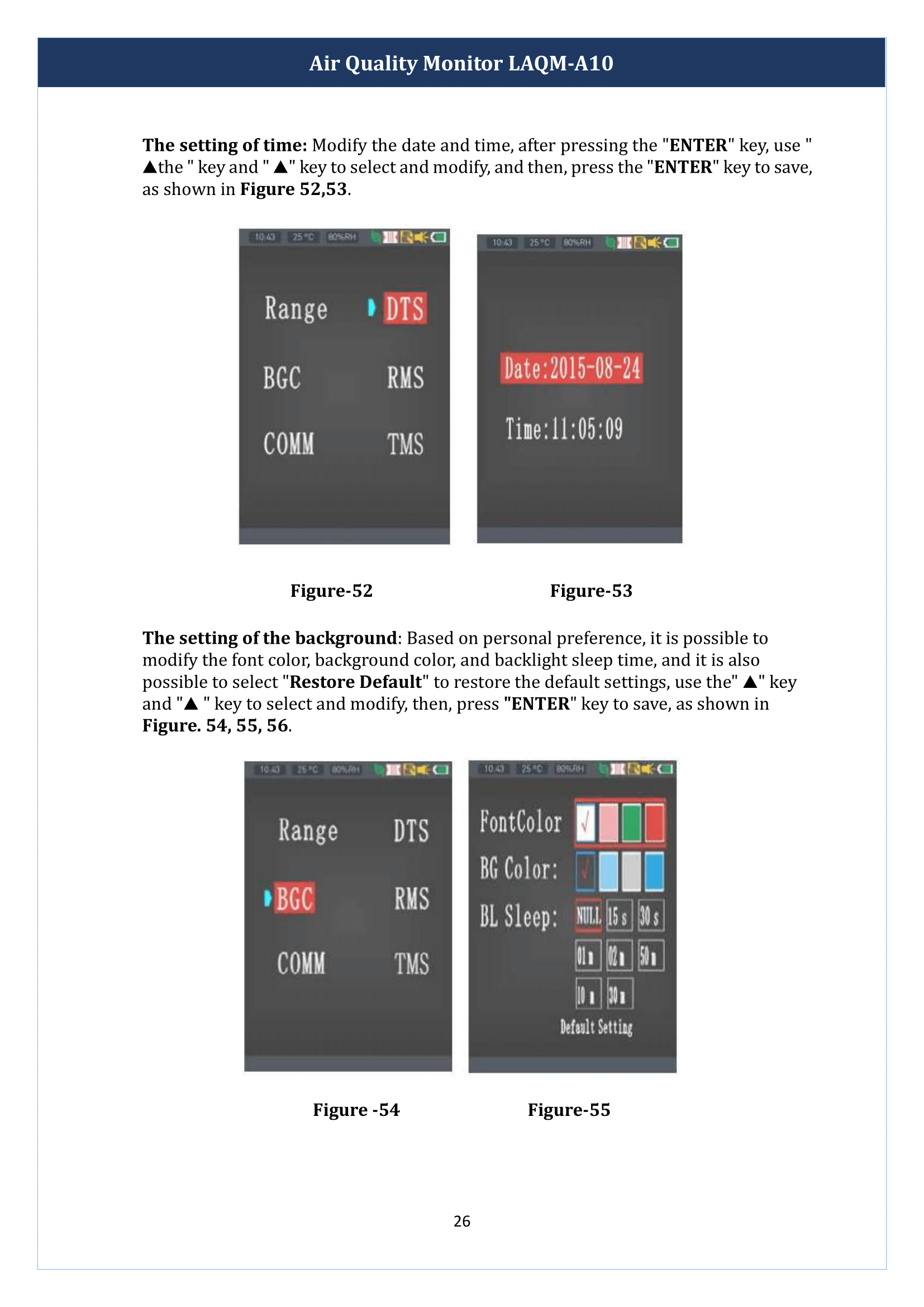 Air Quality Monitor LAQM-A10 Manual