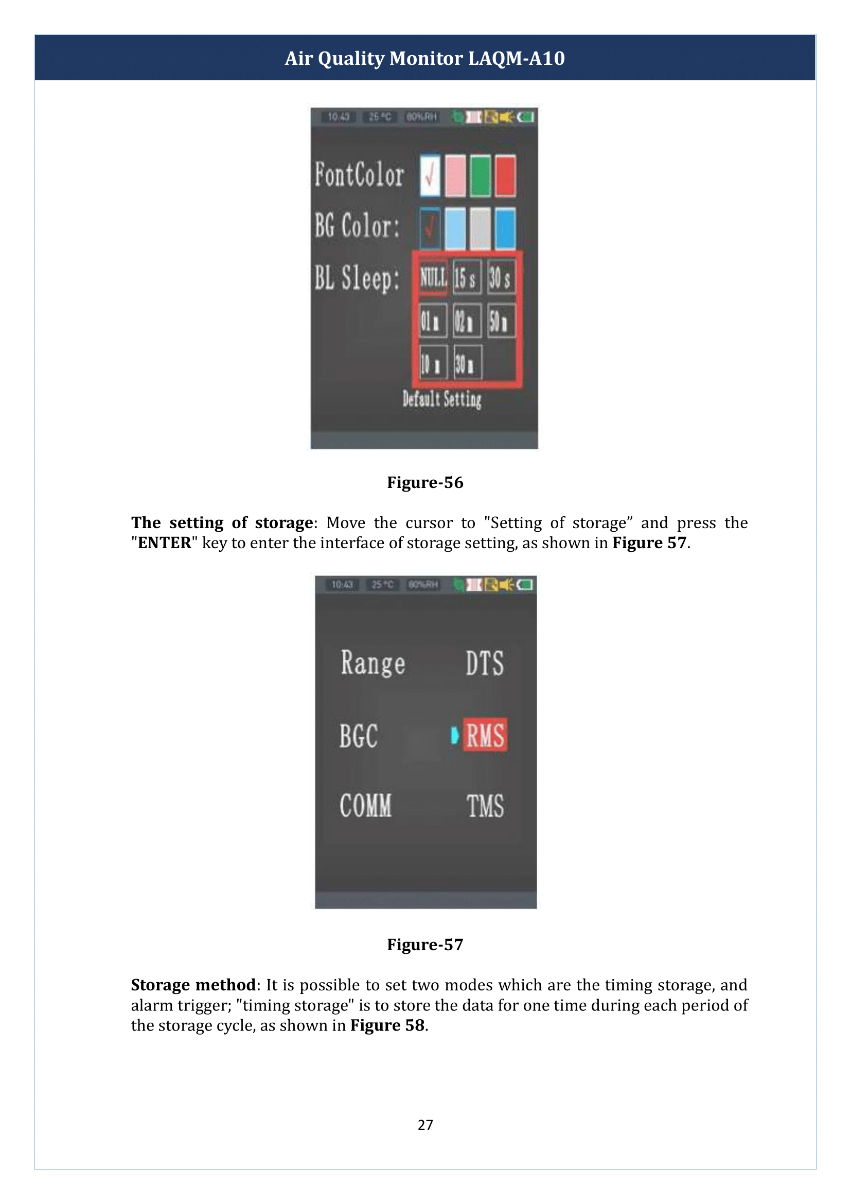 Air Quality Monitor LAQM-A10 Manual