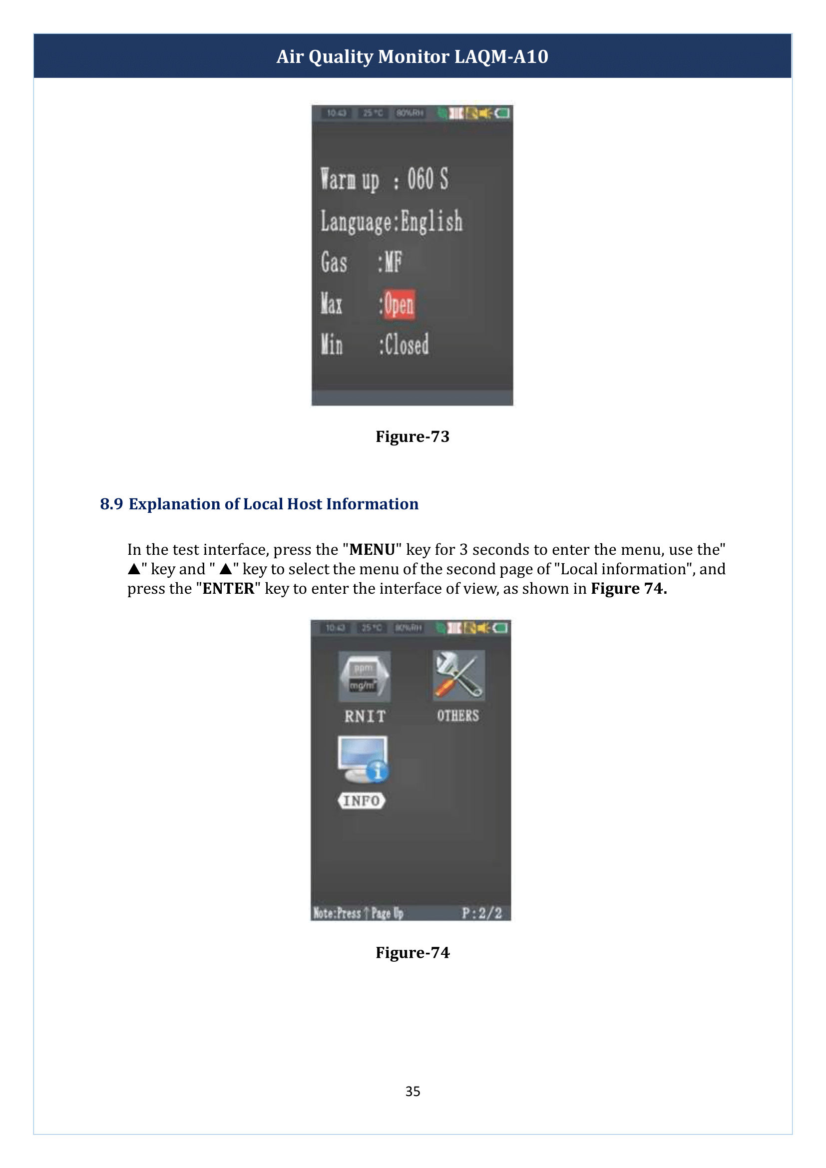 Air Quality Monitor LAQM-A10 Manual