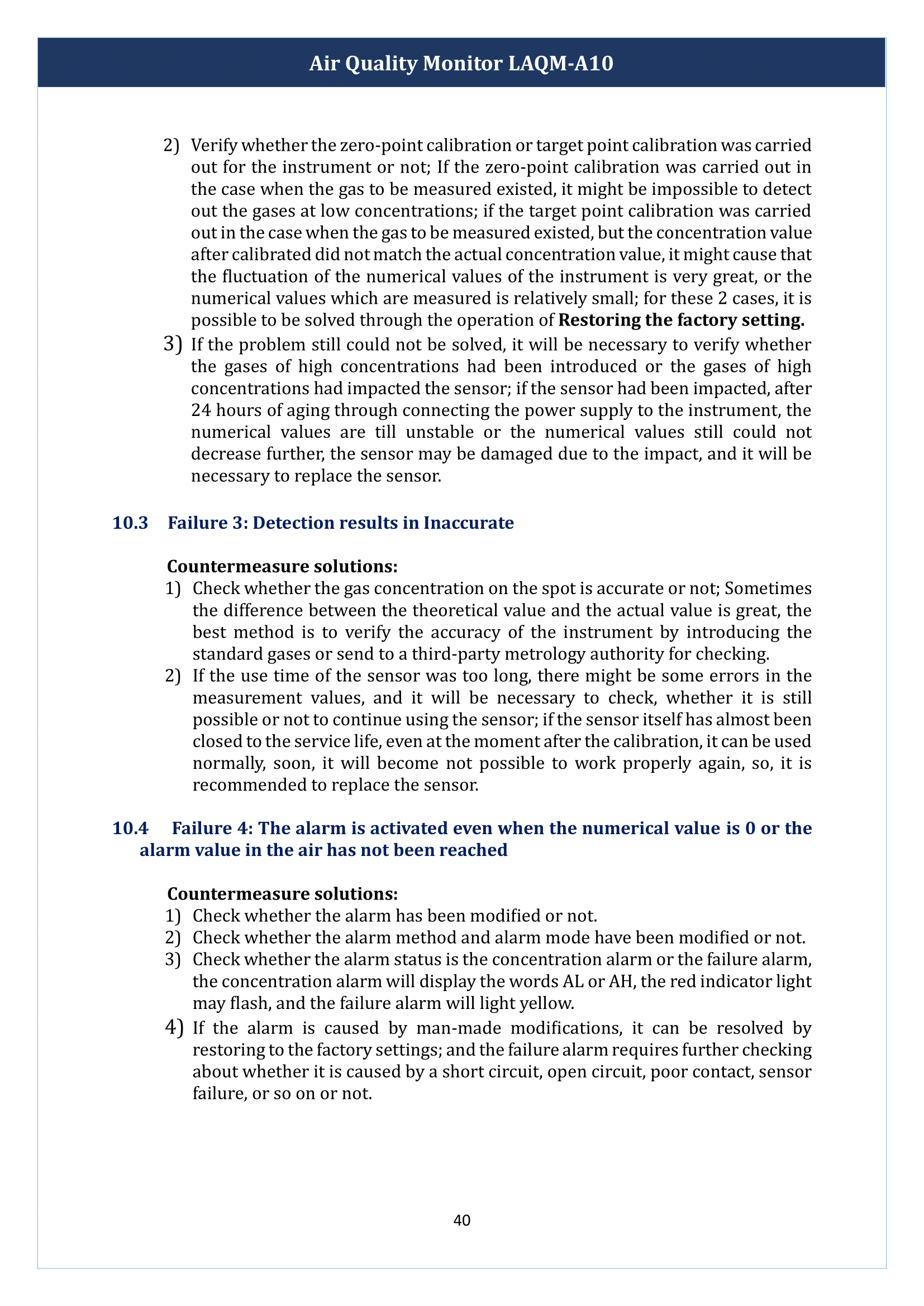 Air Quality Monitor LAQM-A10 Manual