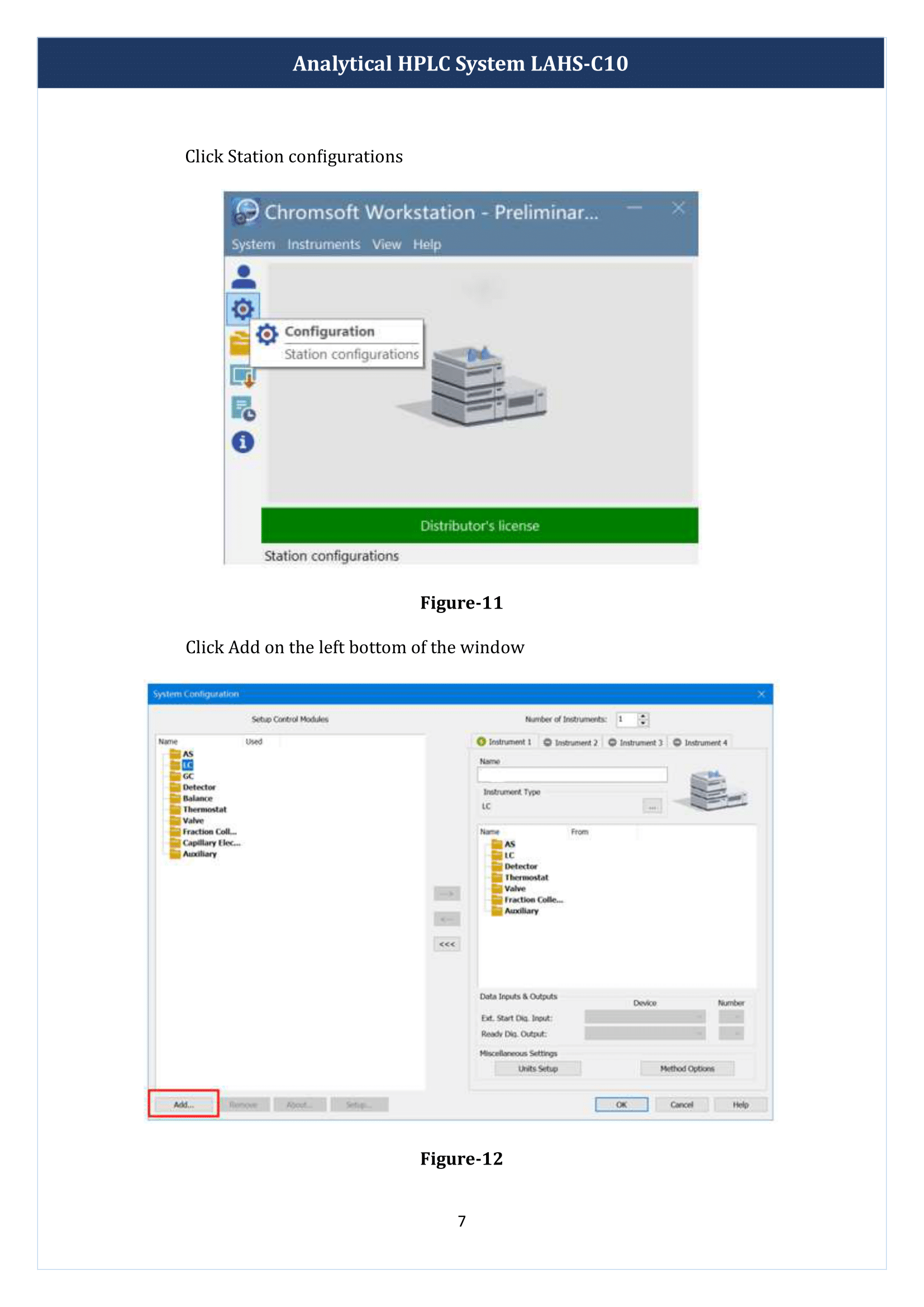 Analytical HPLC System LAHS-C10 Manual
