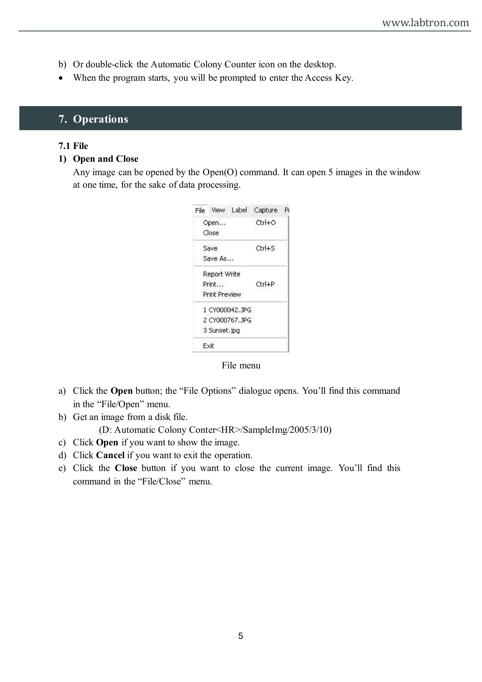 Automatic Colony Counter LCCA-A11 Manual