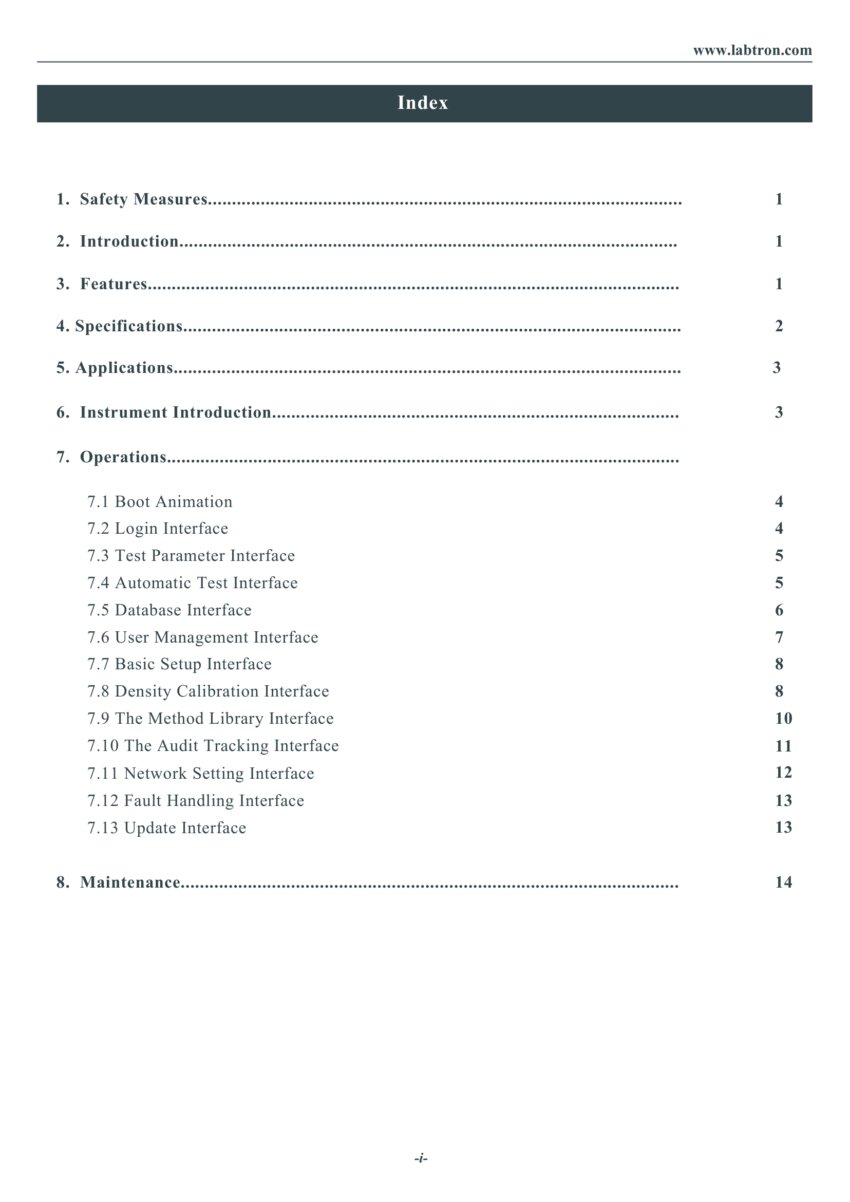 Automatic Density Meter LBDM-A11 Manual