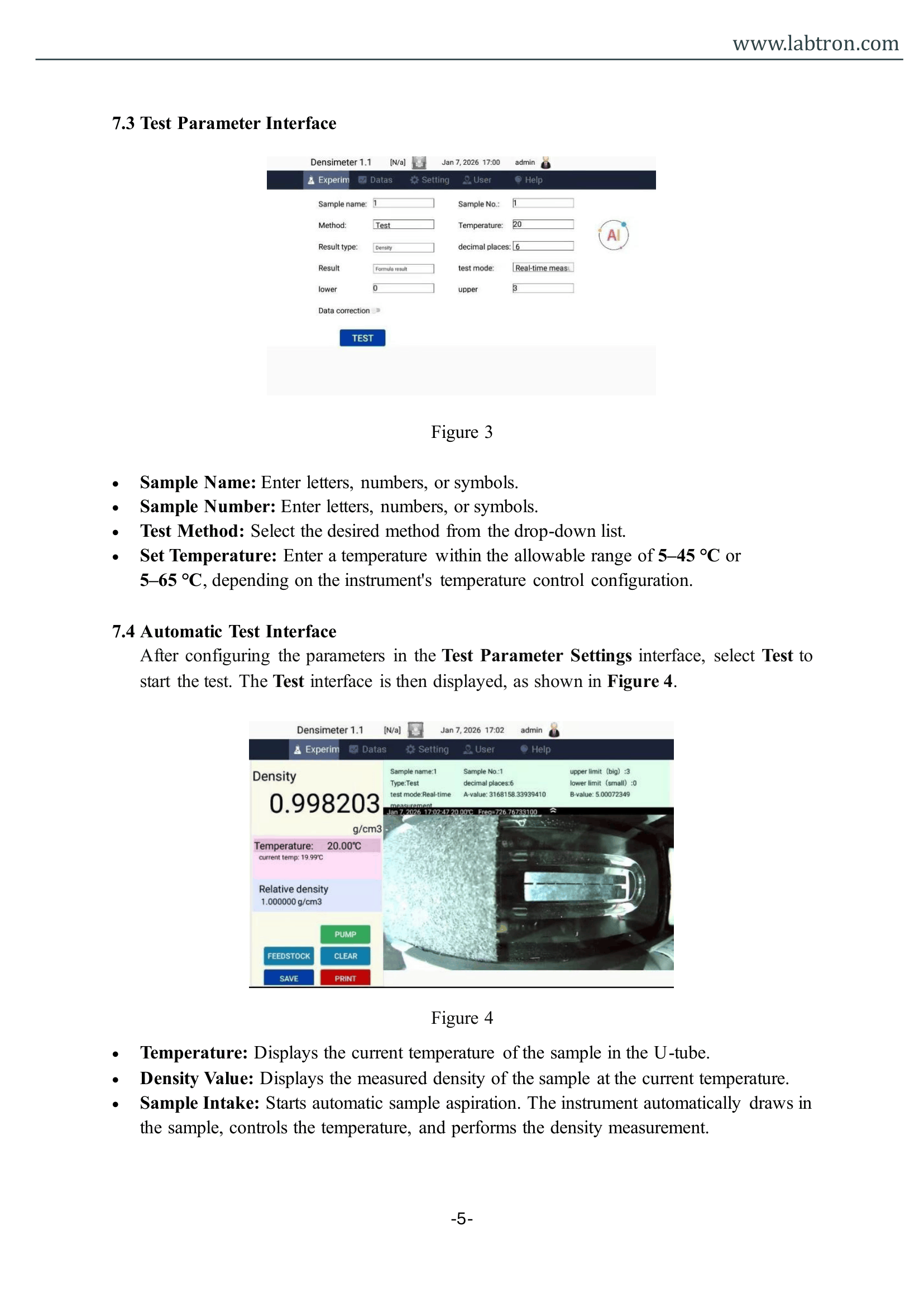 Automatic Density Meter LBDM-A11 Manual