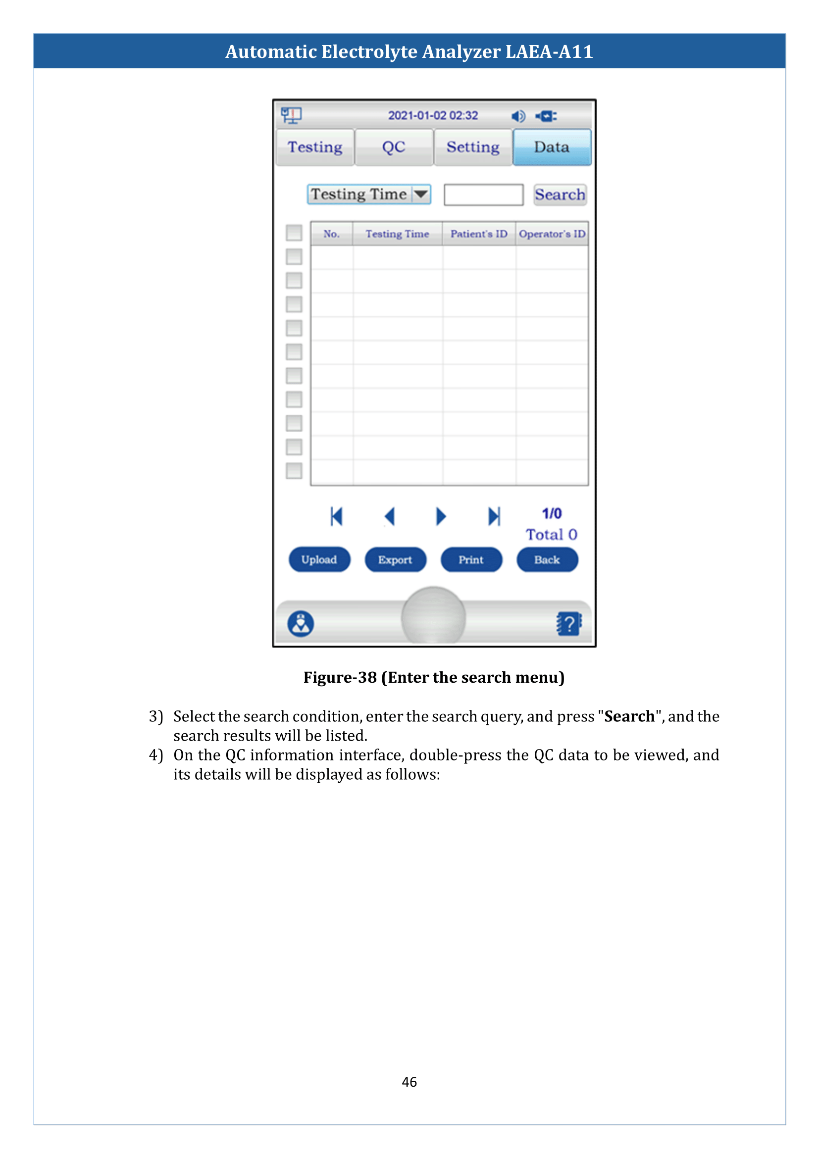 Automatic Electrolyte Analyzer LAEA-A11 Manual